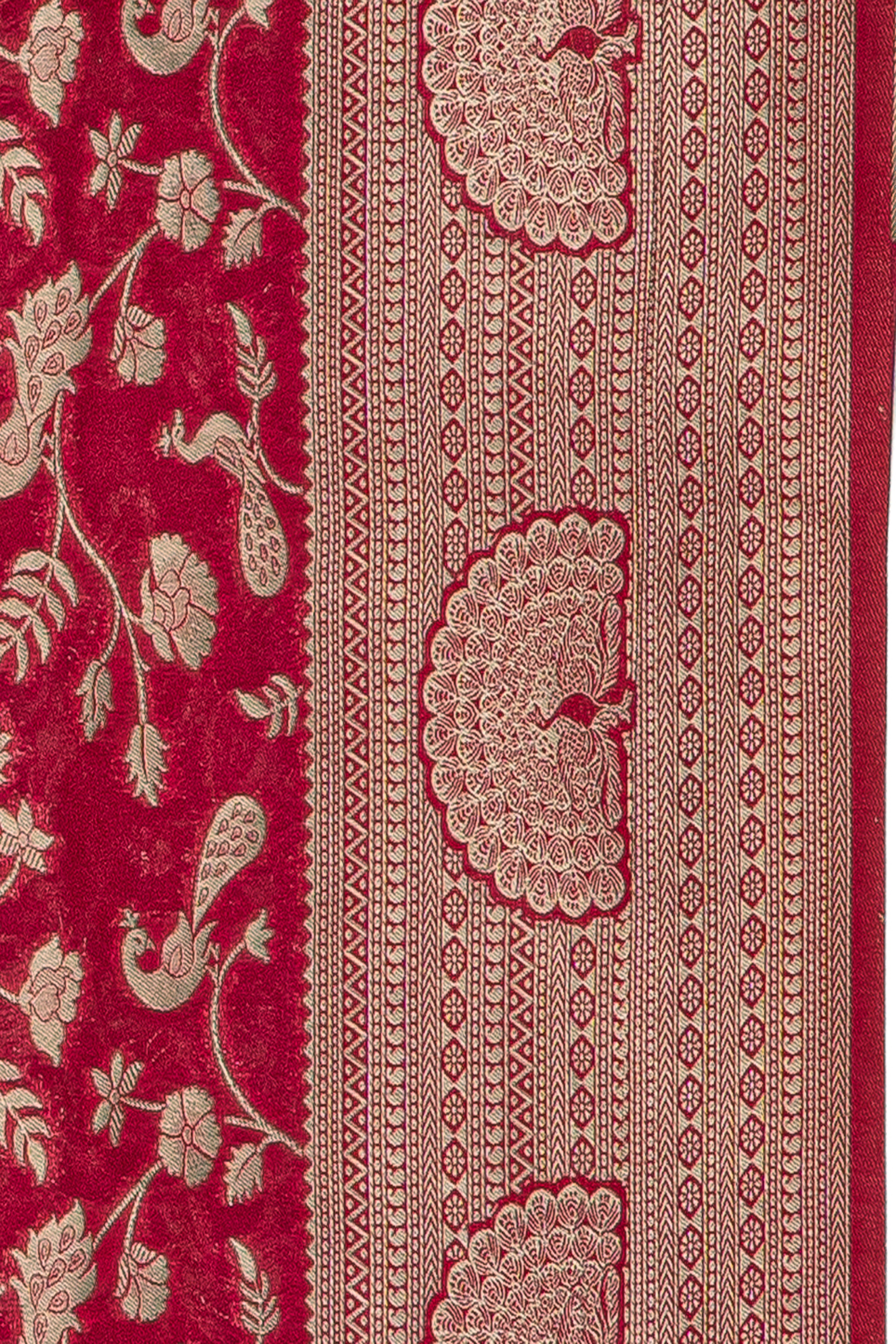 Rani Pink Katan Silk Banarasi Brocade Saree