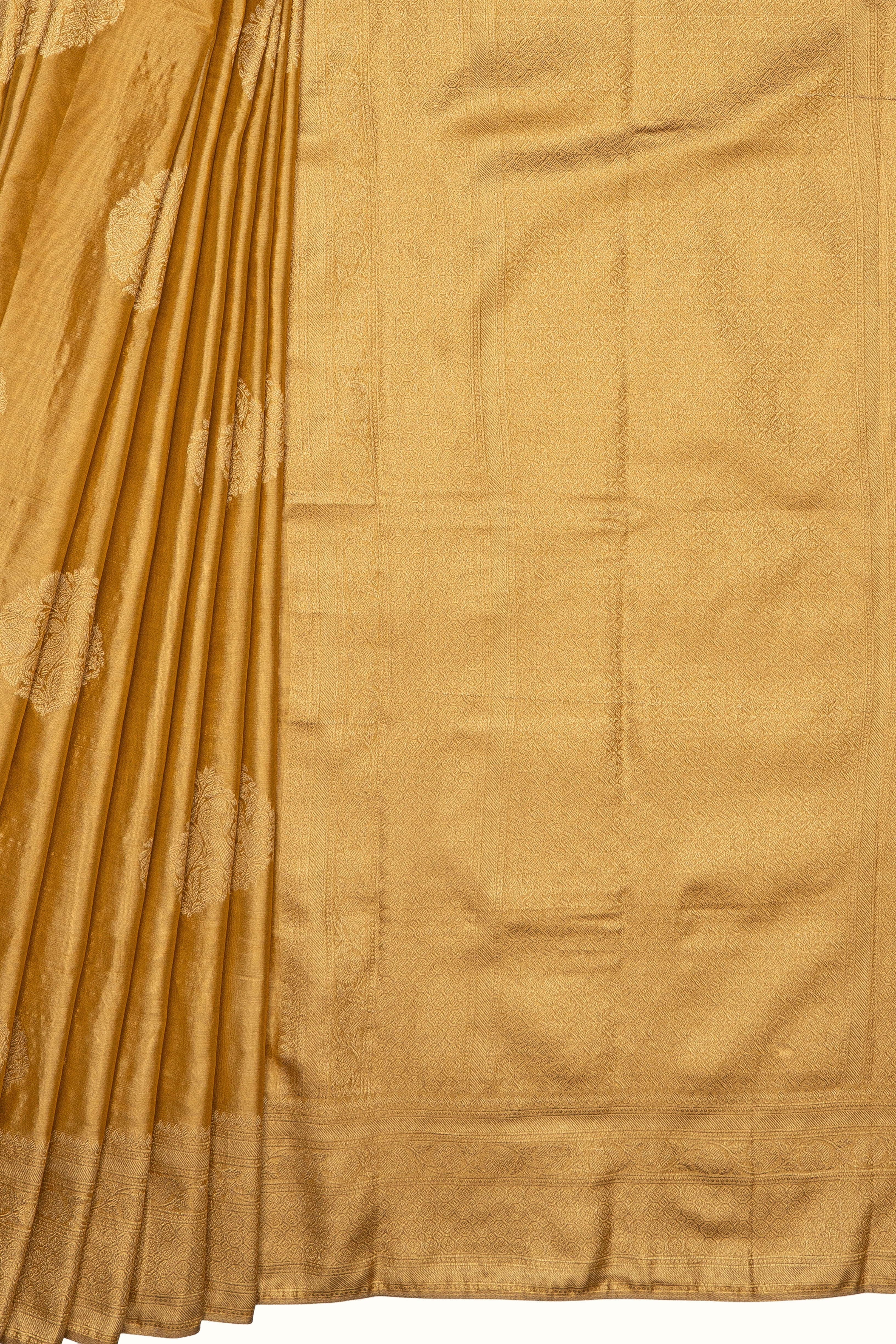 Gold Tissue Silk Saree with Zari motifs