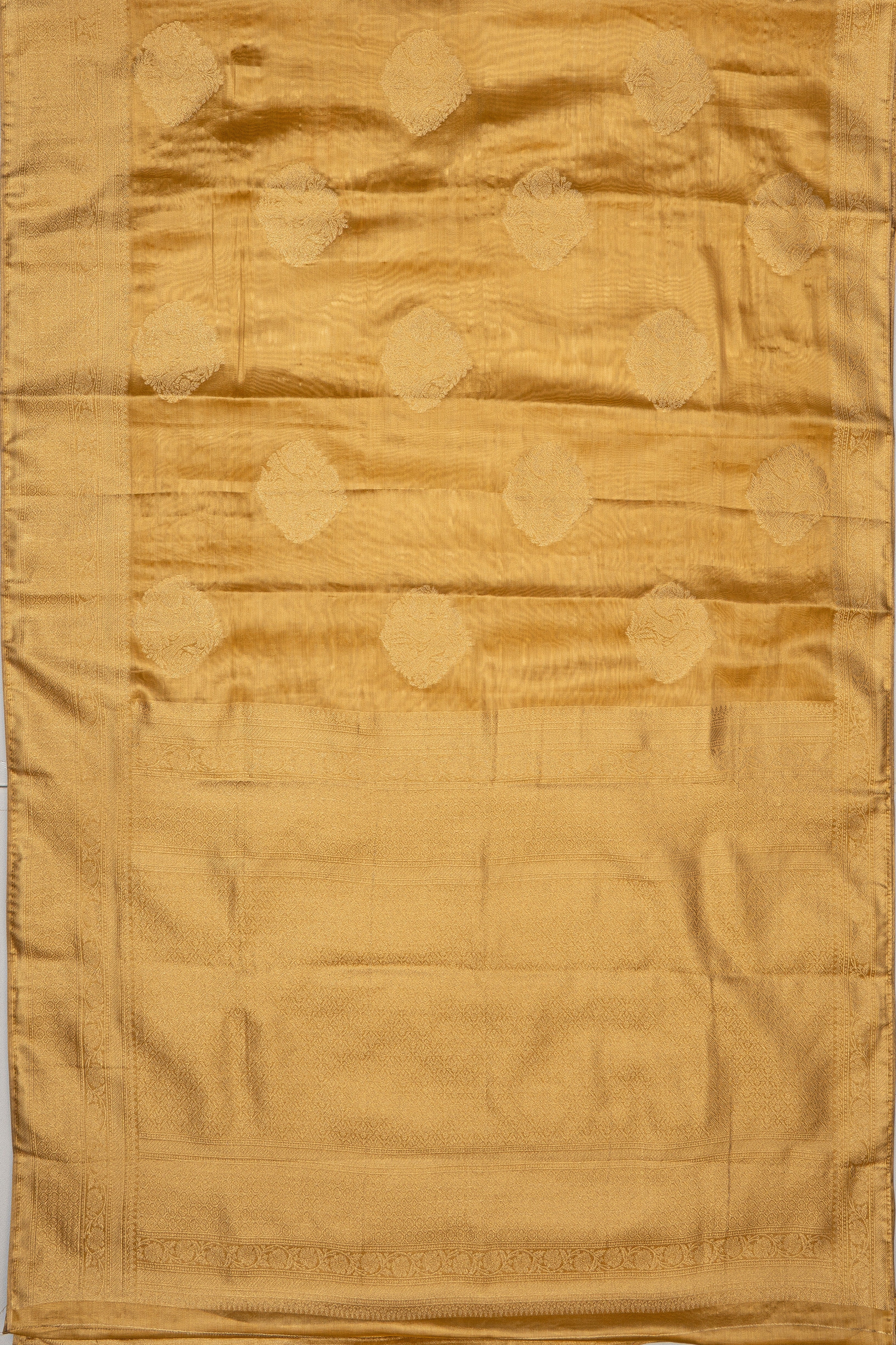 Gold Tissue Silk Saree with Zari motifs