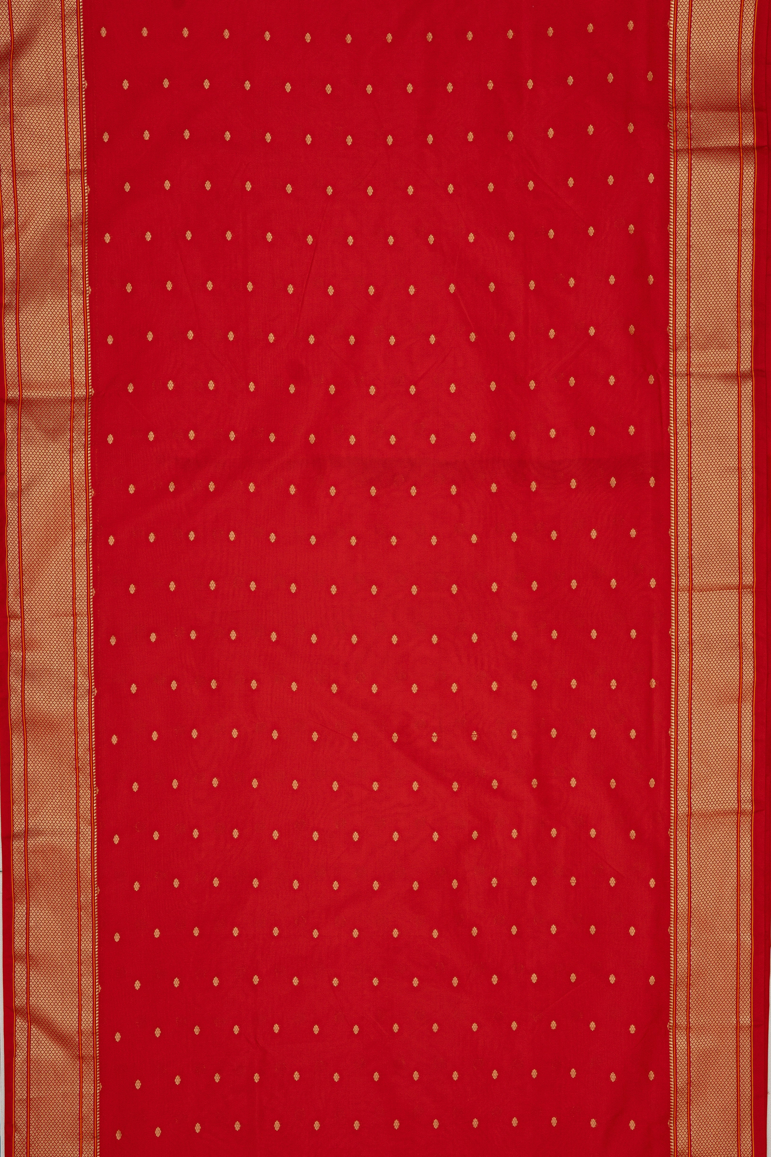 Red Apurva Silk Paithani Saree with Chattai border