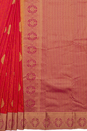 Pink Pure Silk Kanjivaram Saree with Gold Zari work
