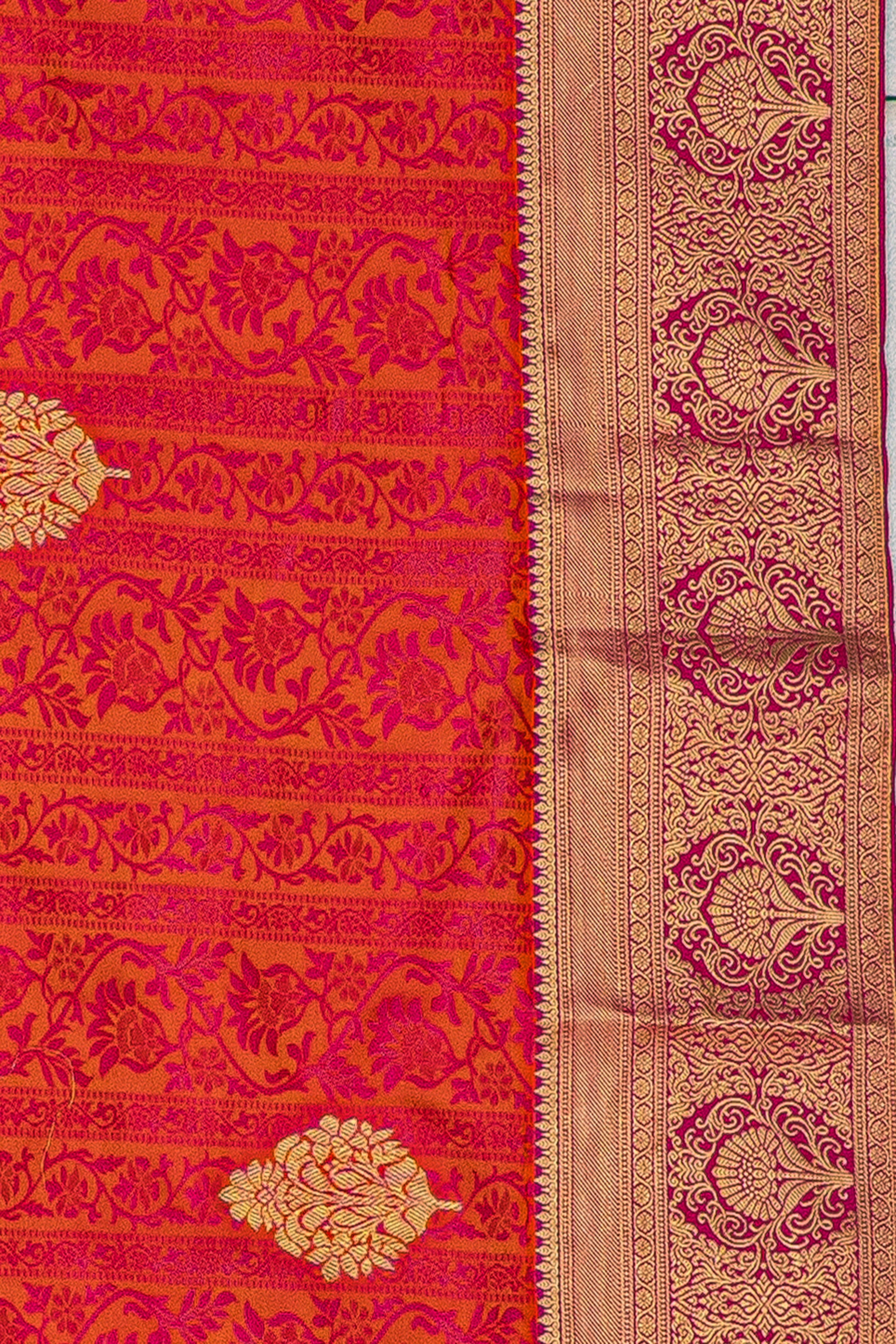 Pink Pure Silk Kanjivaram Saree with Gold Zari work