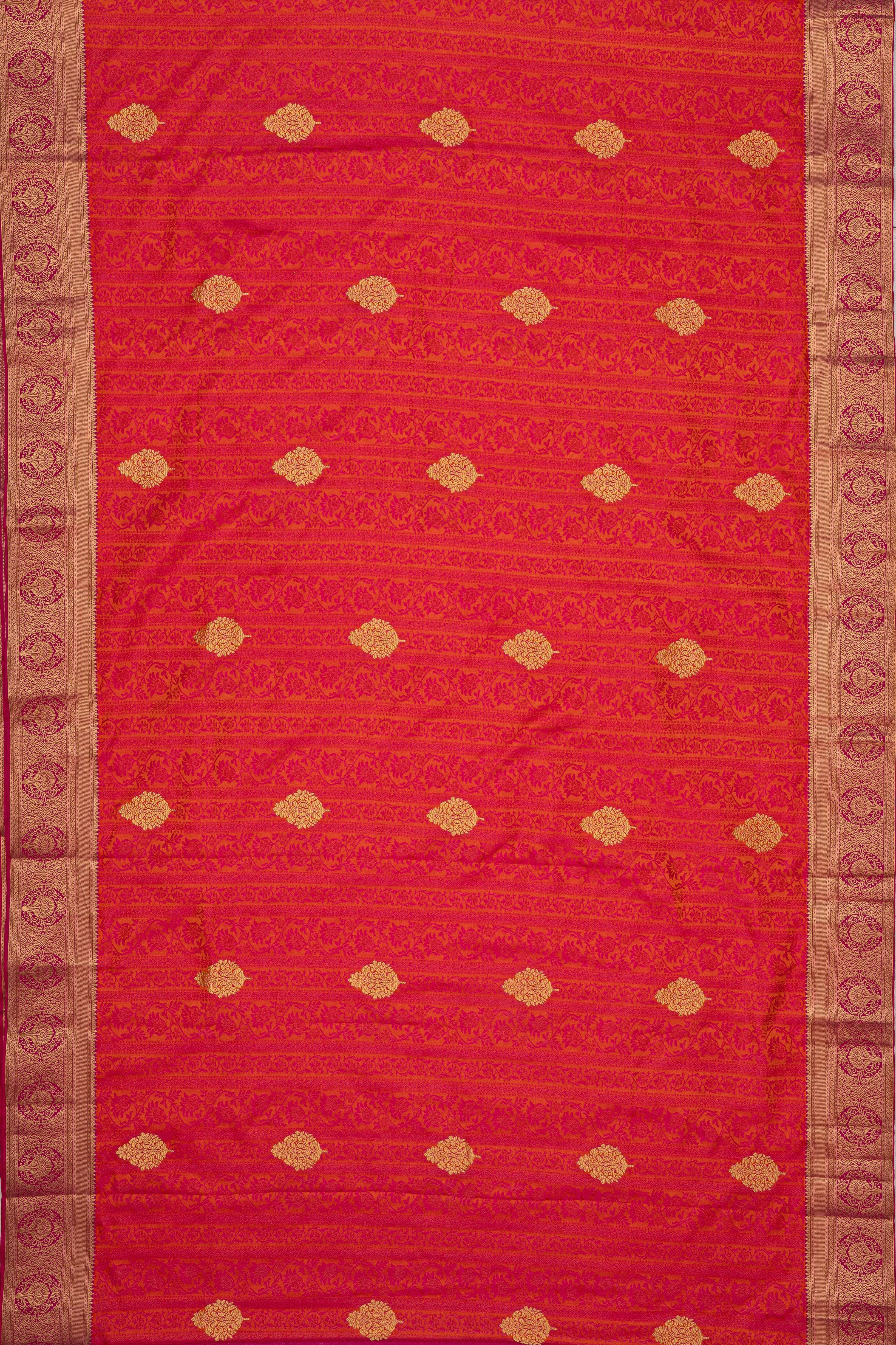 Pink Pure Silk Kanjivaram Saree with Gold Zari work