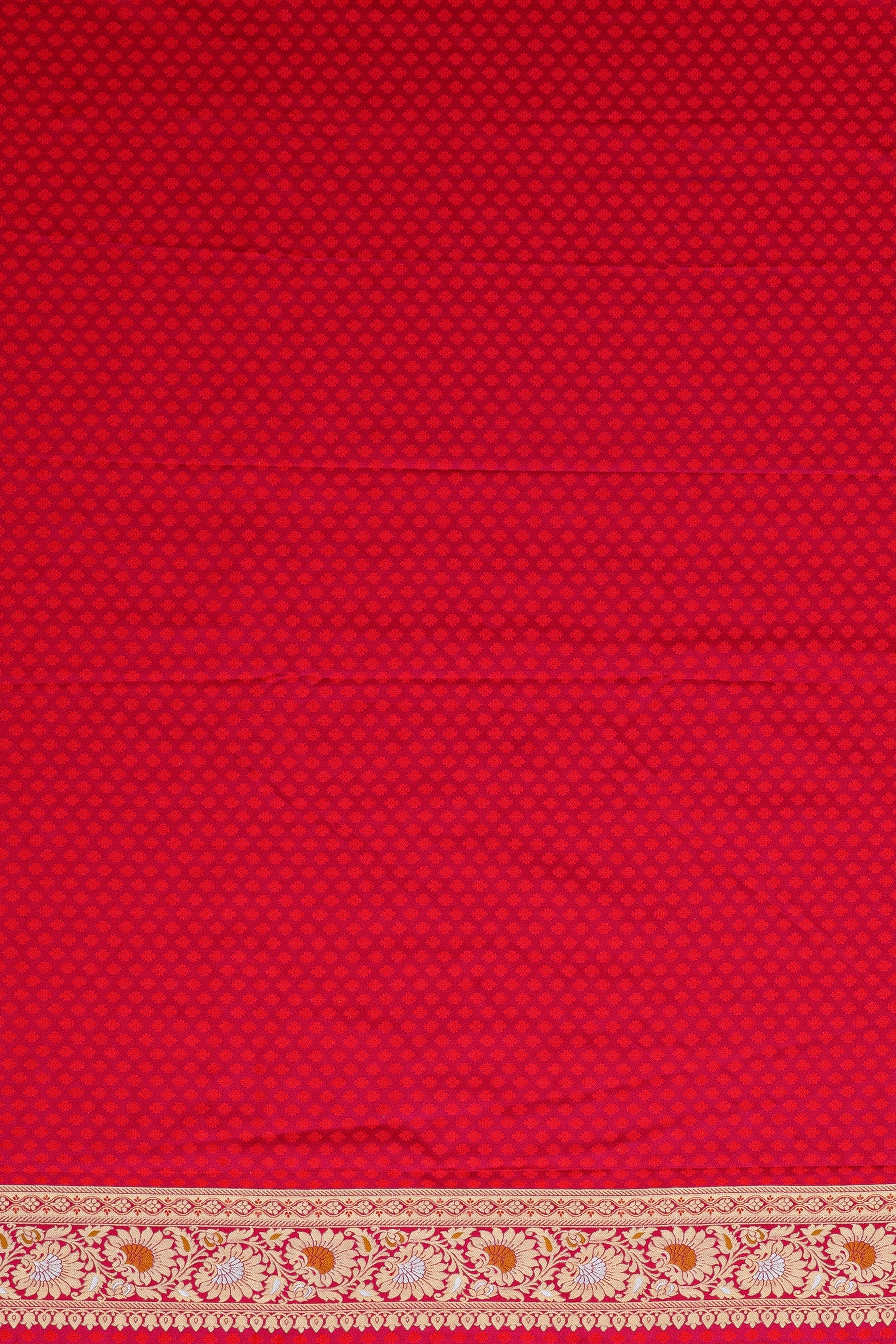 Rani Pink Katan Silk Jamawar Banarasi Saree