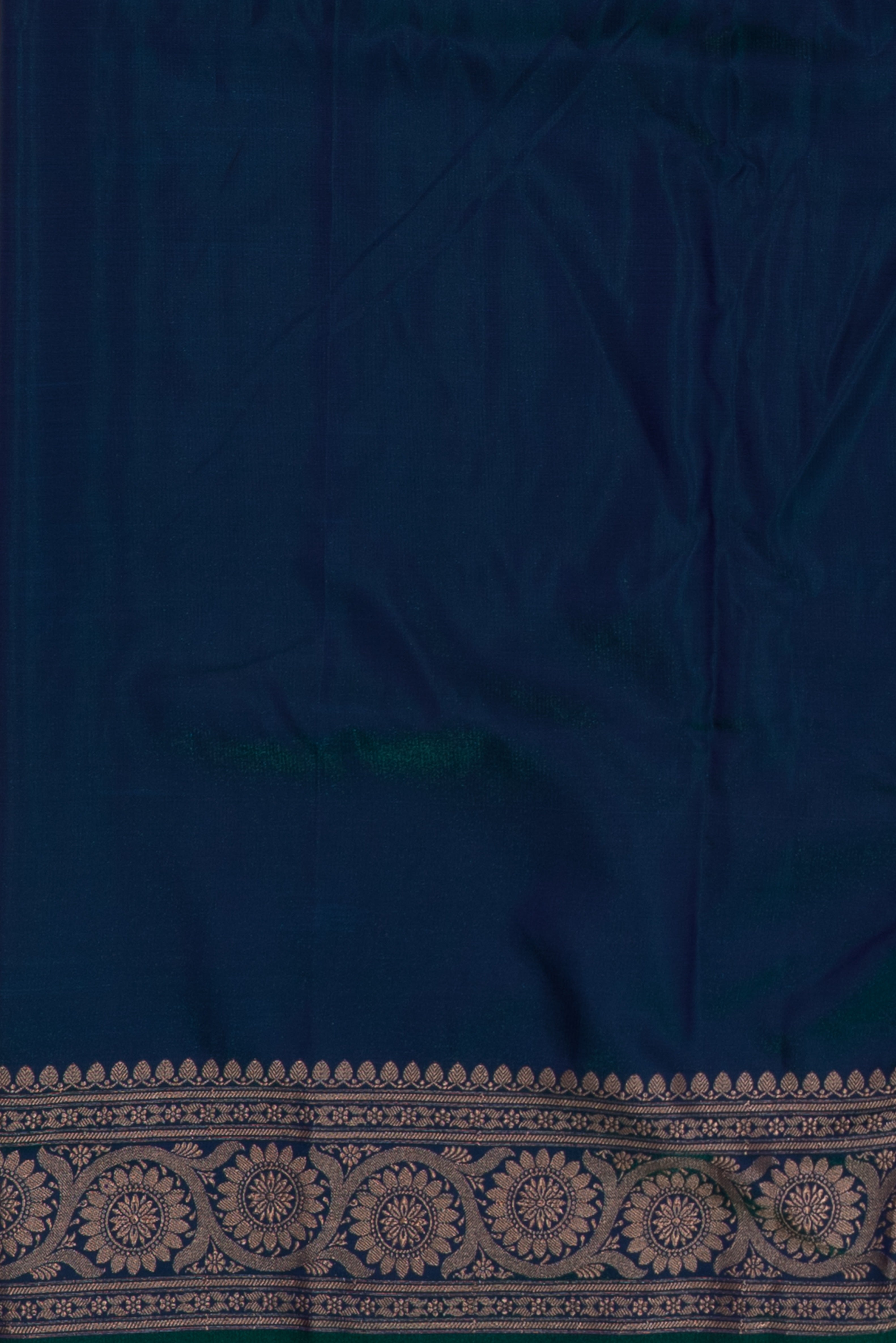 Royal Blue Soft Silk Banarasi Saree with Statement Floral Pallu