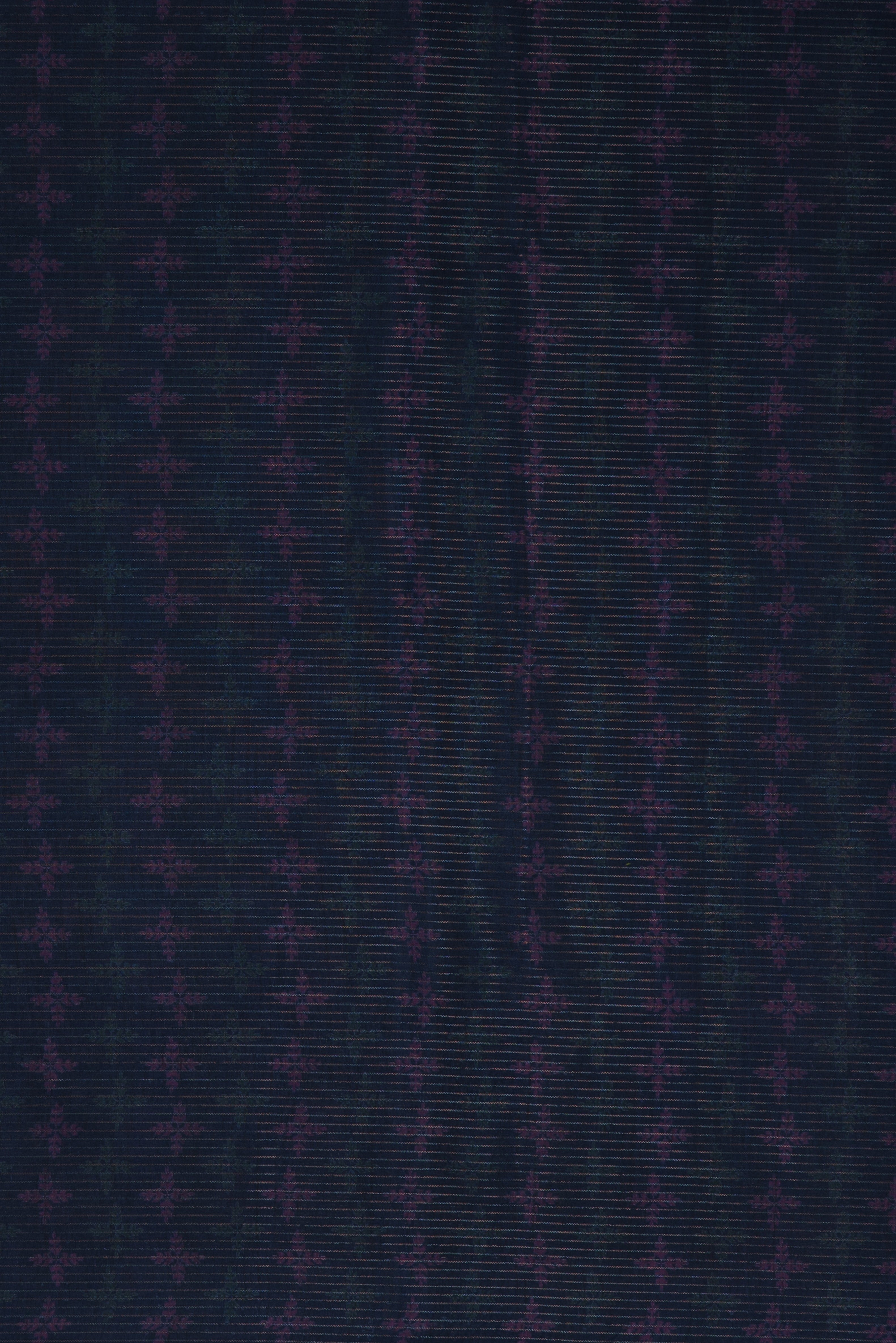Grey and Navy Tussar Silk Saree with Gold Zari checks, Patola pallu and Temple border