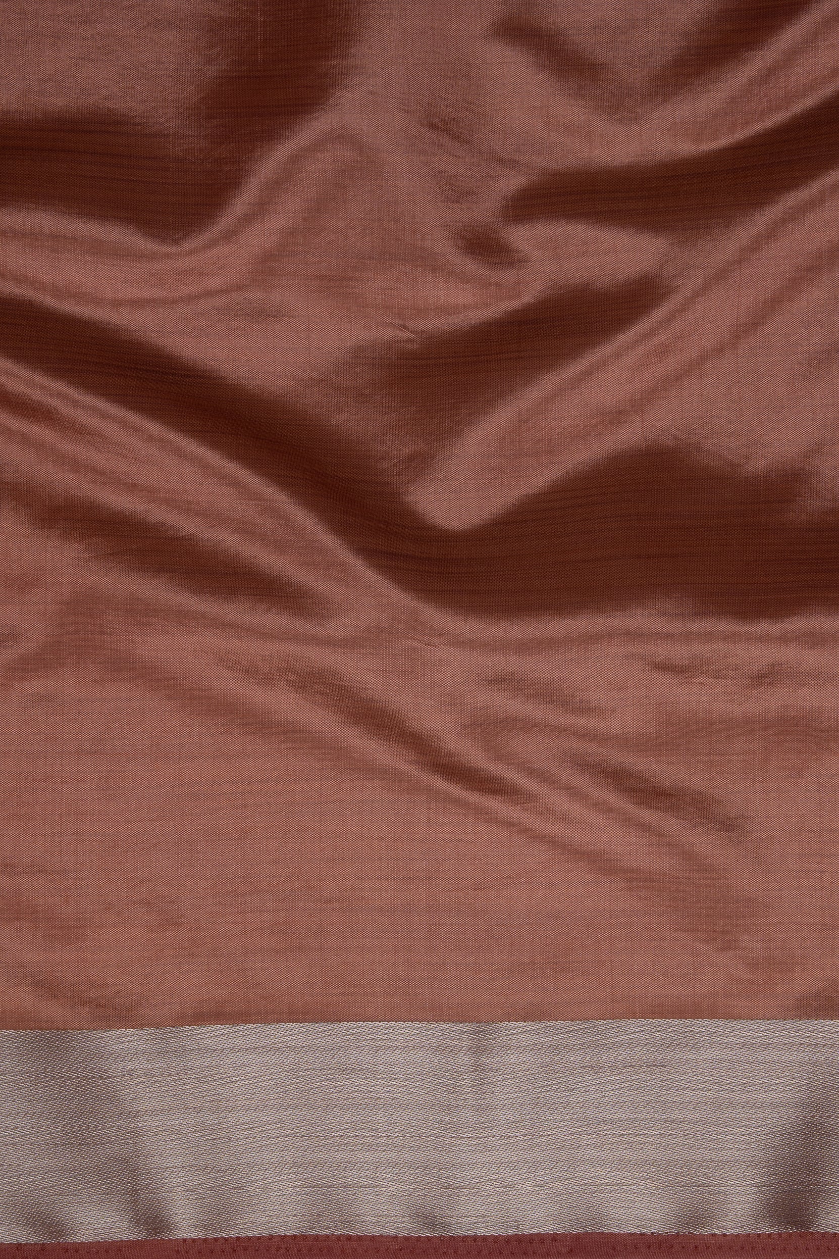 Rose Gold Tussar Silk Saree