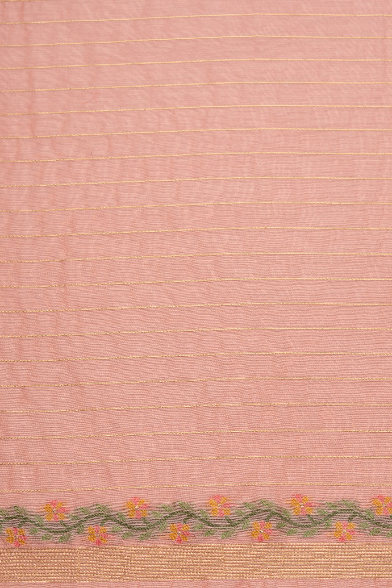 Pastel Pink Cotton Saree