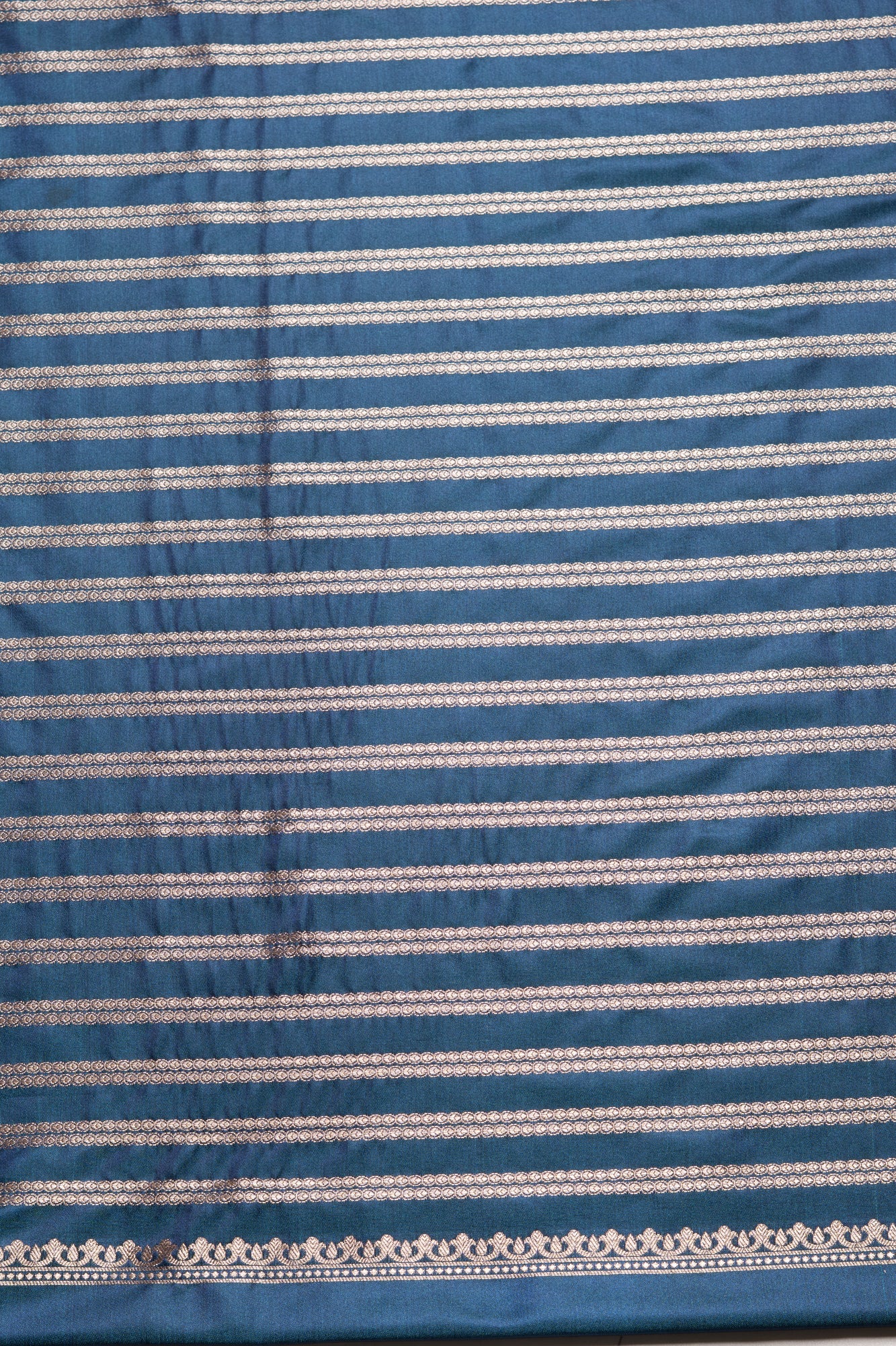 Navy Blue Katan Silk Banarasi Saree