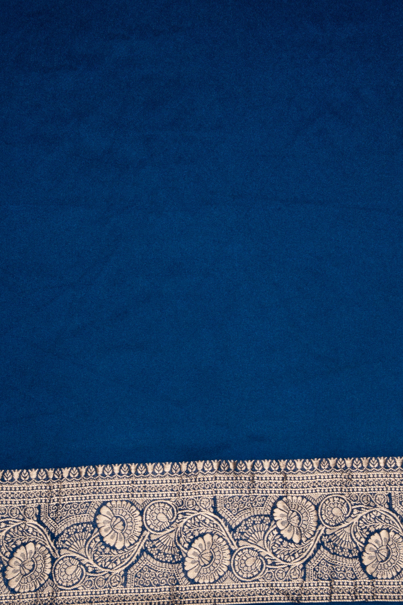 Royal Blue Georgette Banarasi Saree