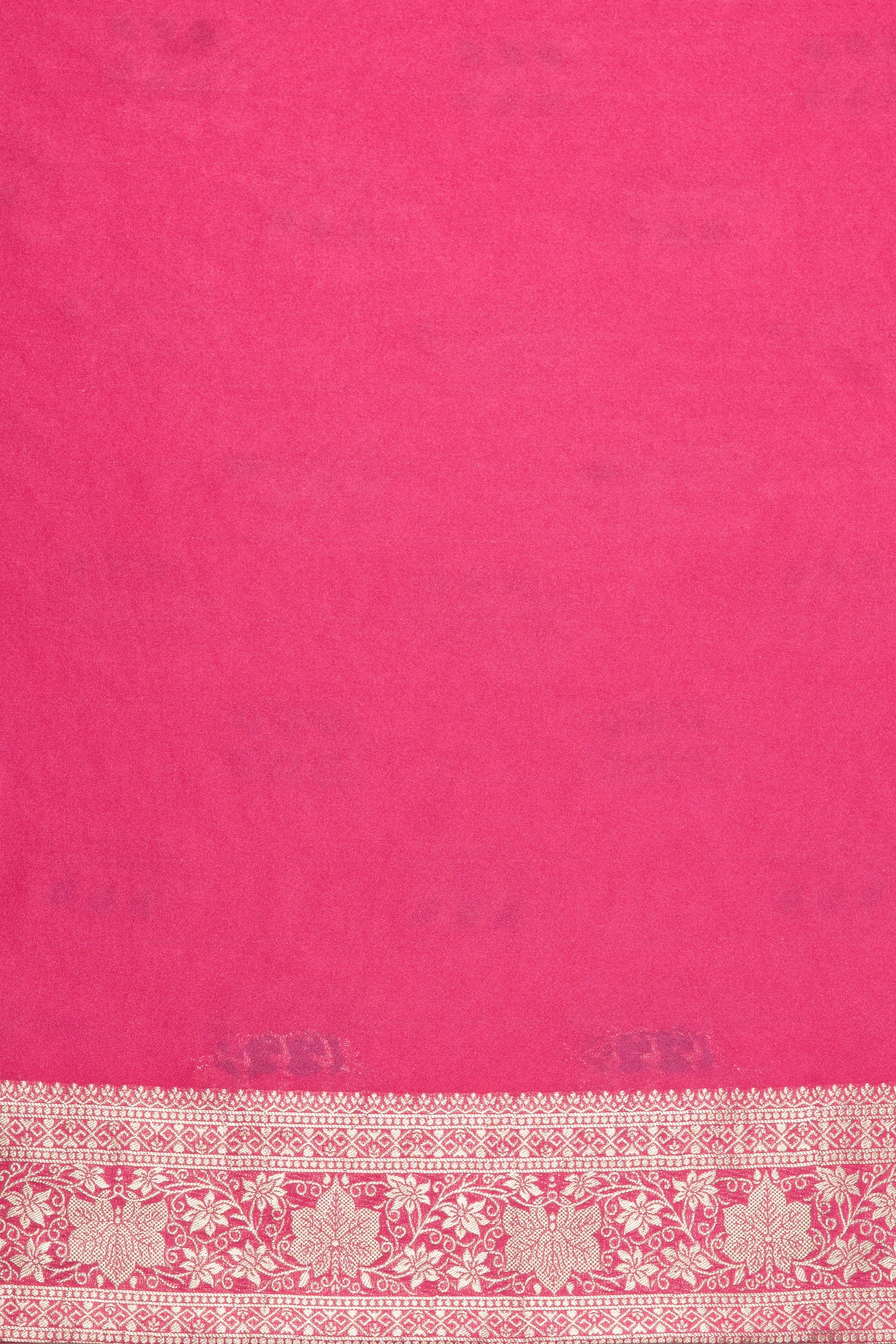 Rani Pink Georgette Banarasi Saree