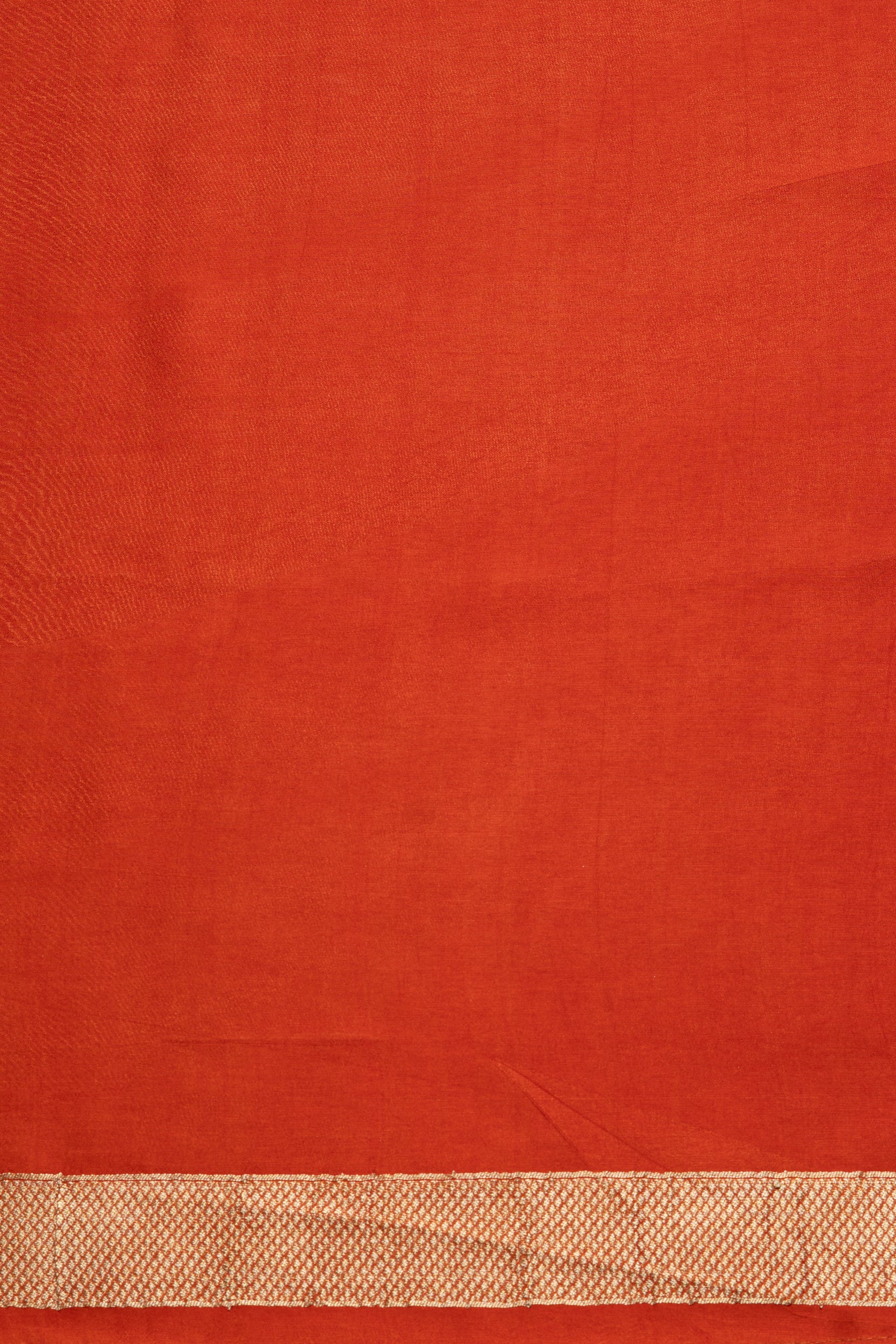 Sunset Orange Dola Silk Saree
