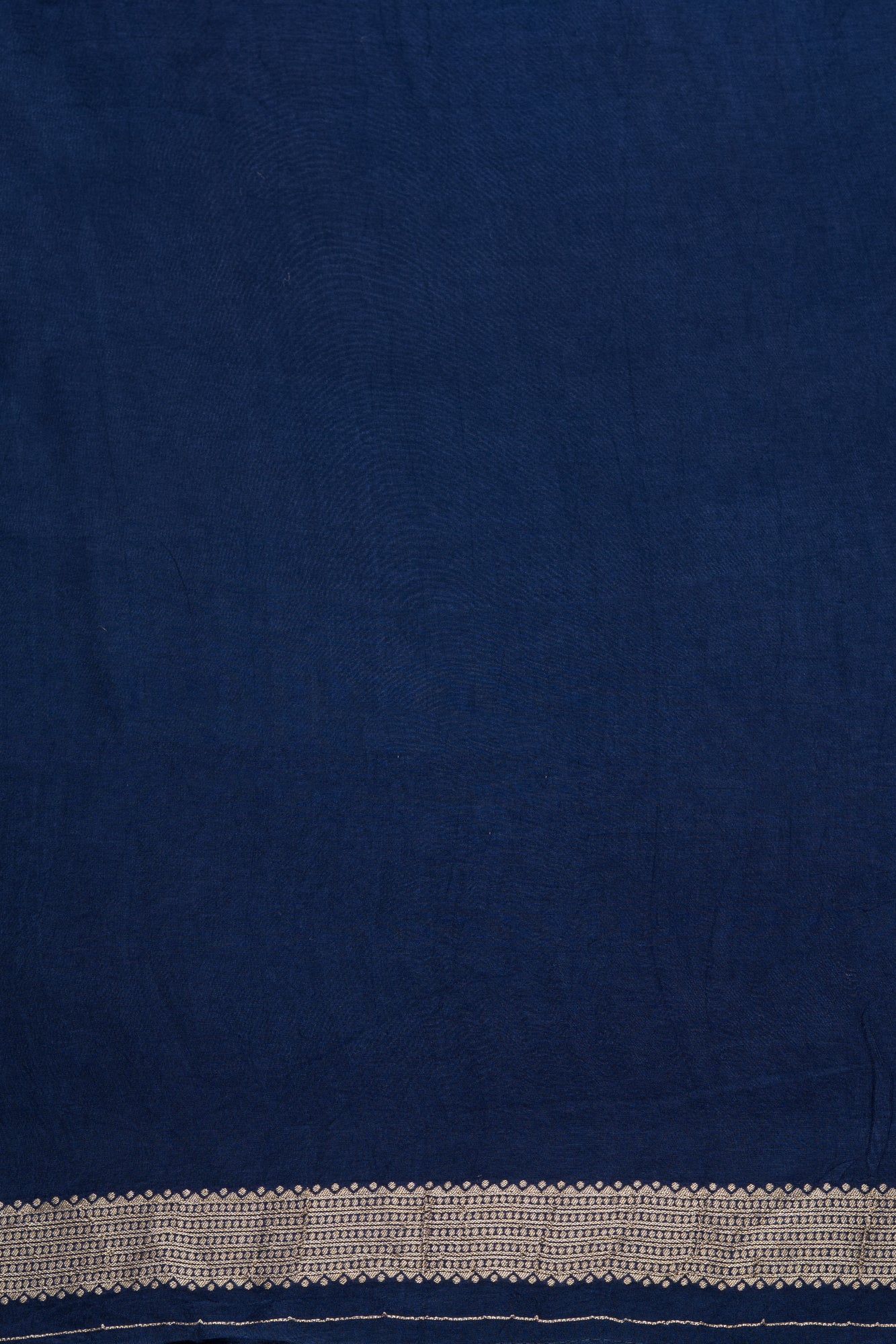 Midnight Blue Dola Silk Saree