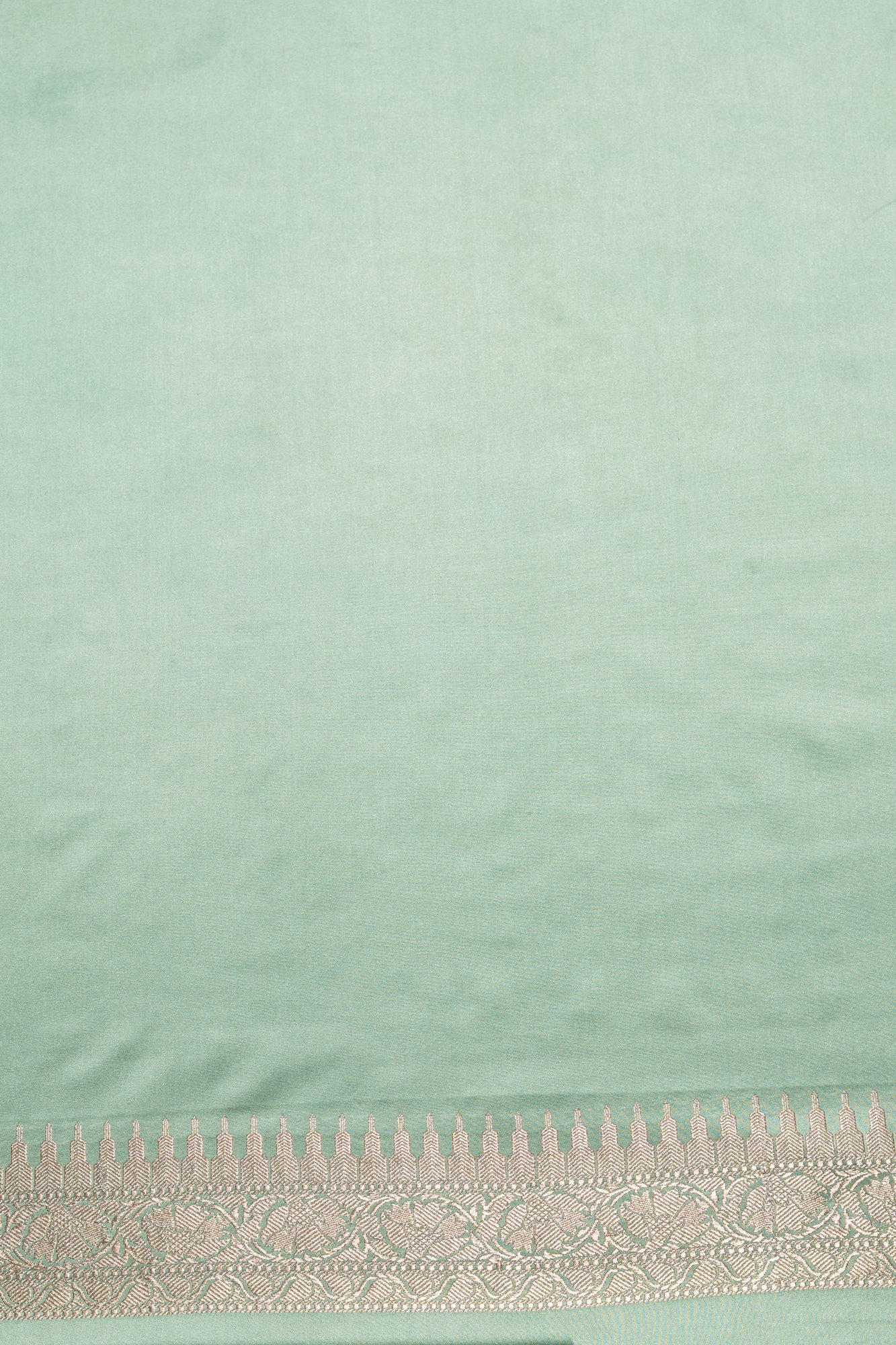 Pastel Green Katan Silk Banarasi Saree