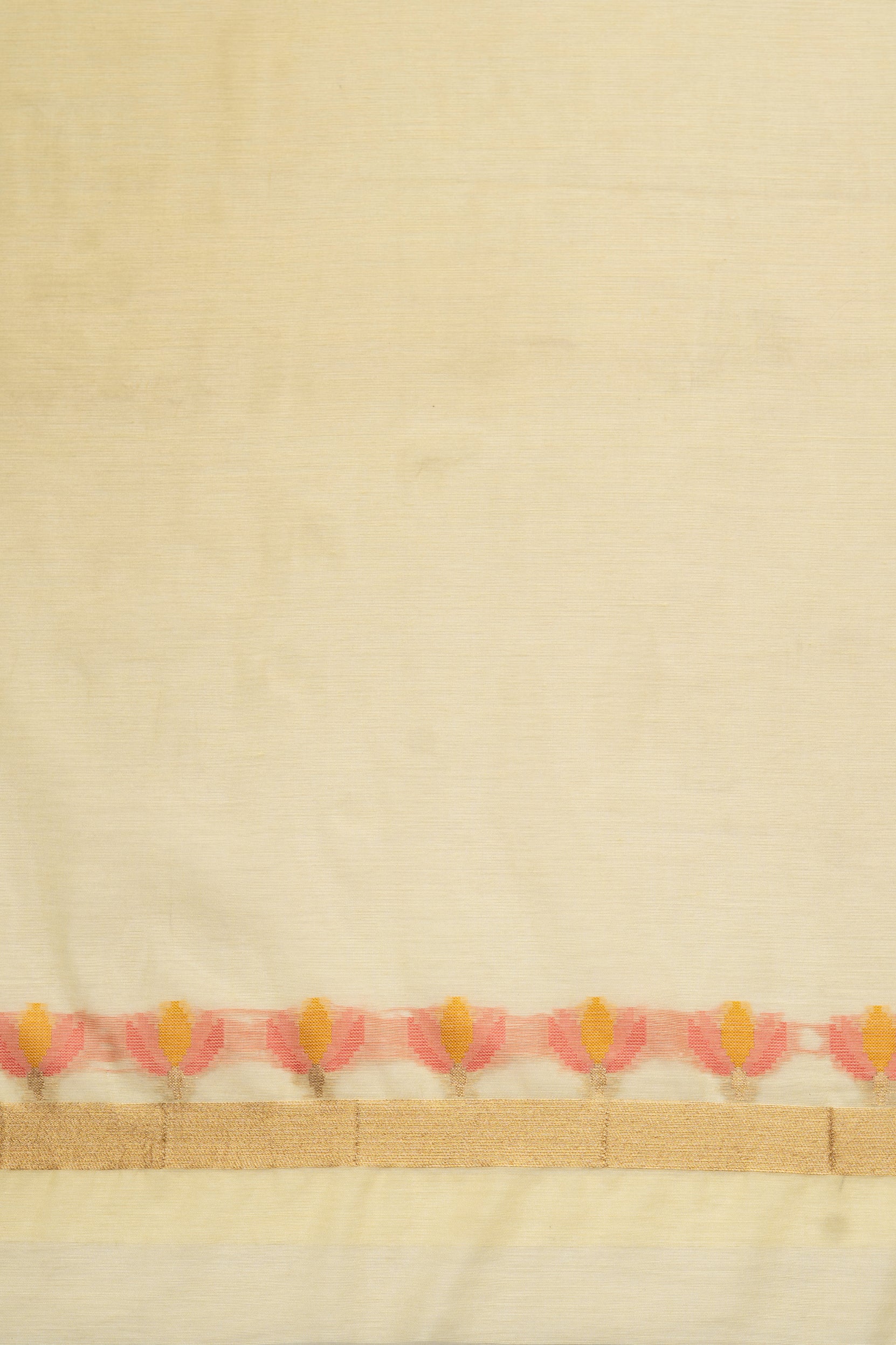 Sunny Yellow Cotton Printed Saree