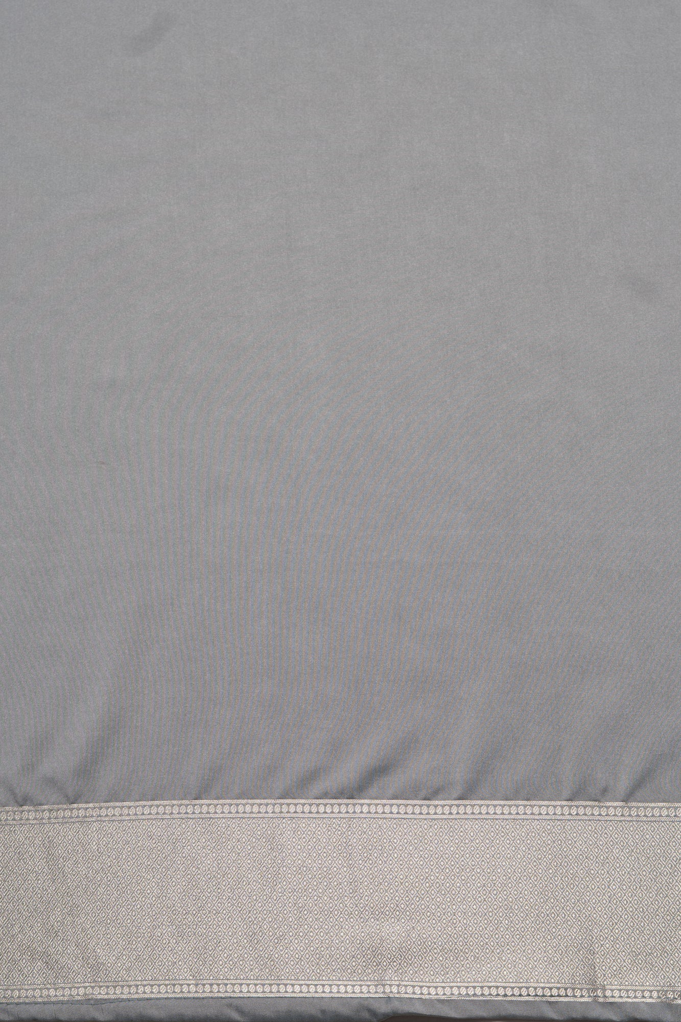 Grey Katan Silk Saree