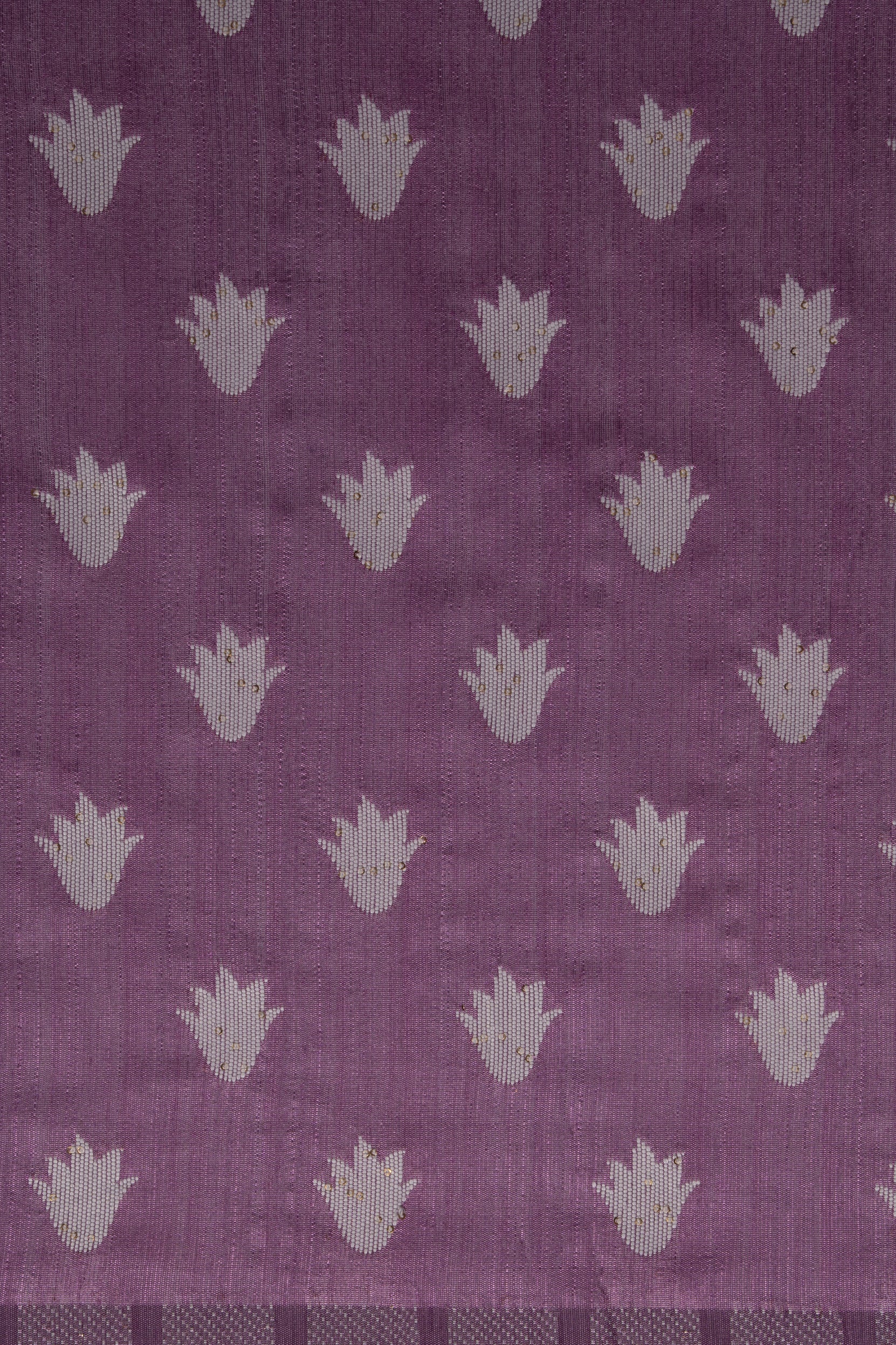 Purple Tussar Silk Saree