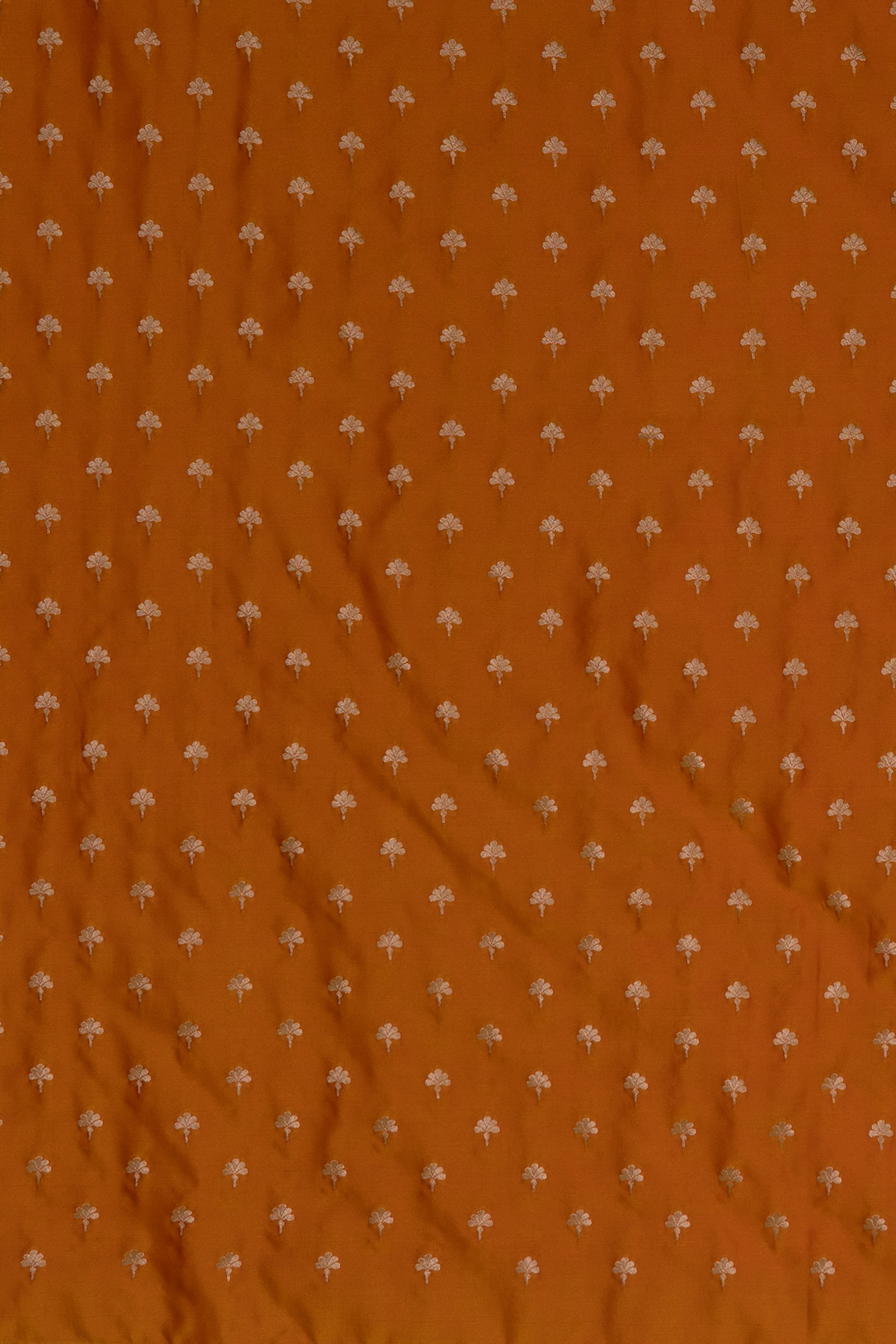 Royal Mustard Katan Silk Banarasi Saree with Dual Zari Border