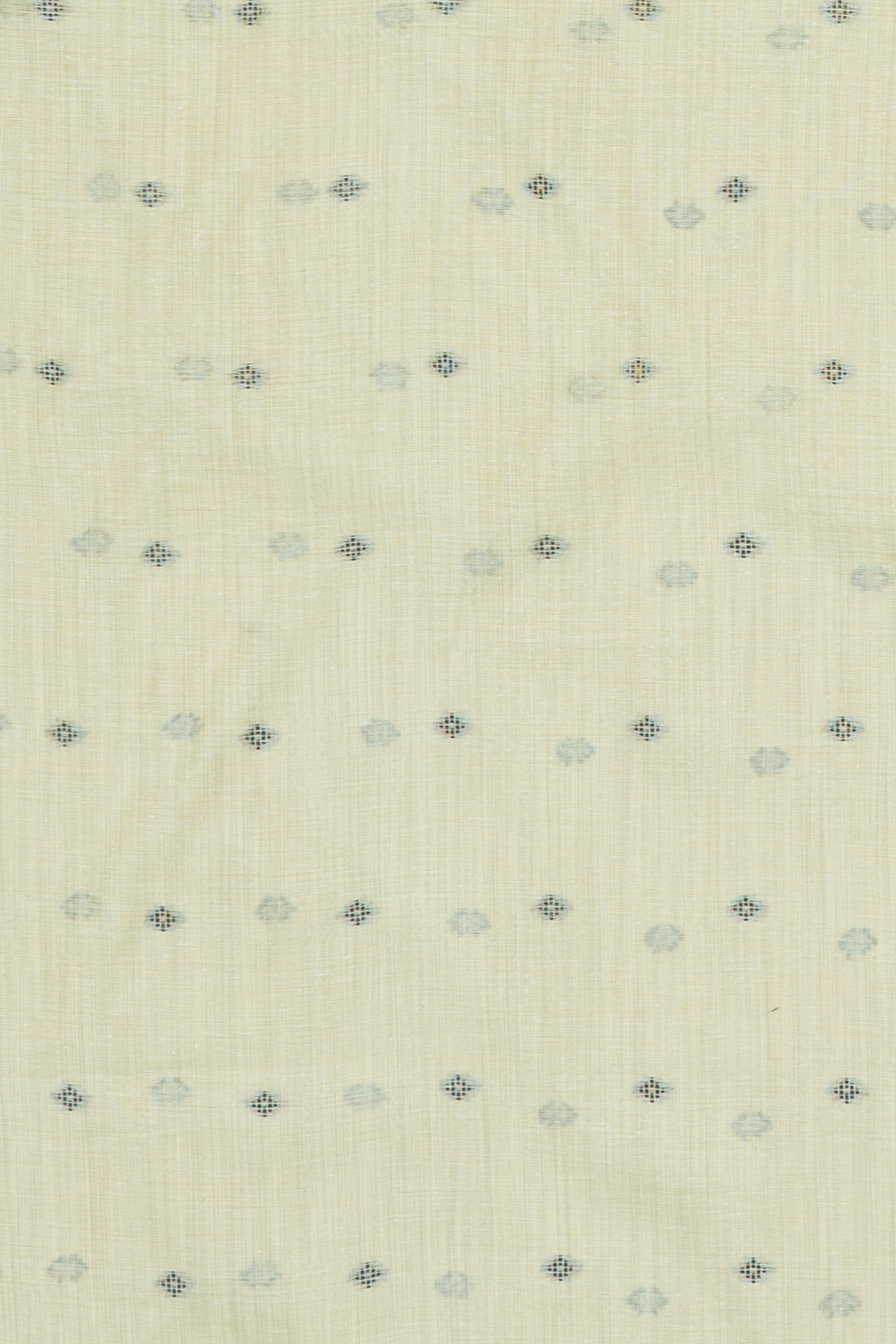 Pastel Green Cotton Saree with Geometric Hīraka butti and Pallu