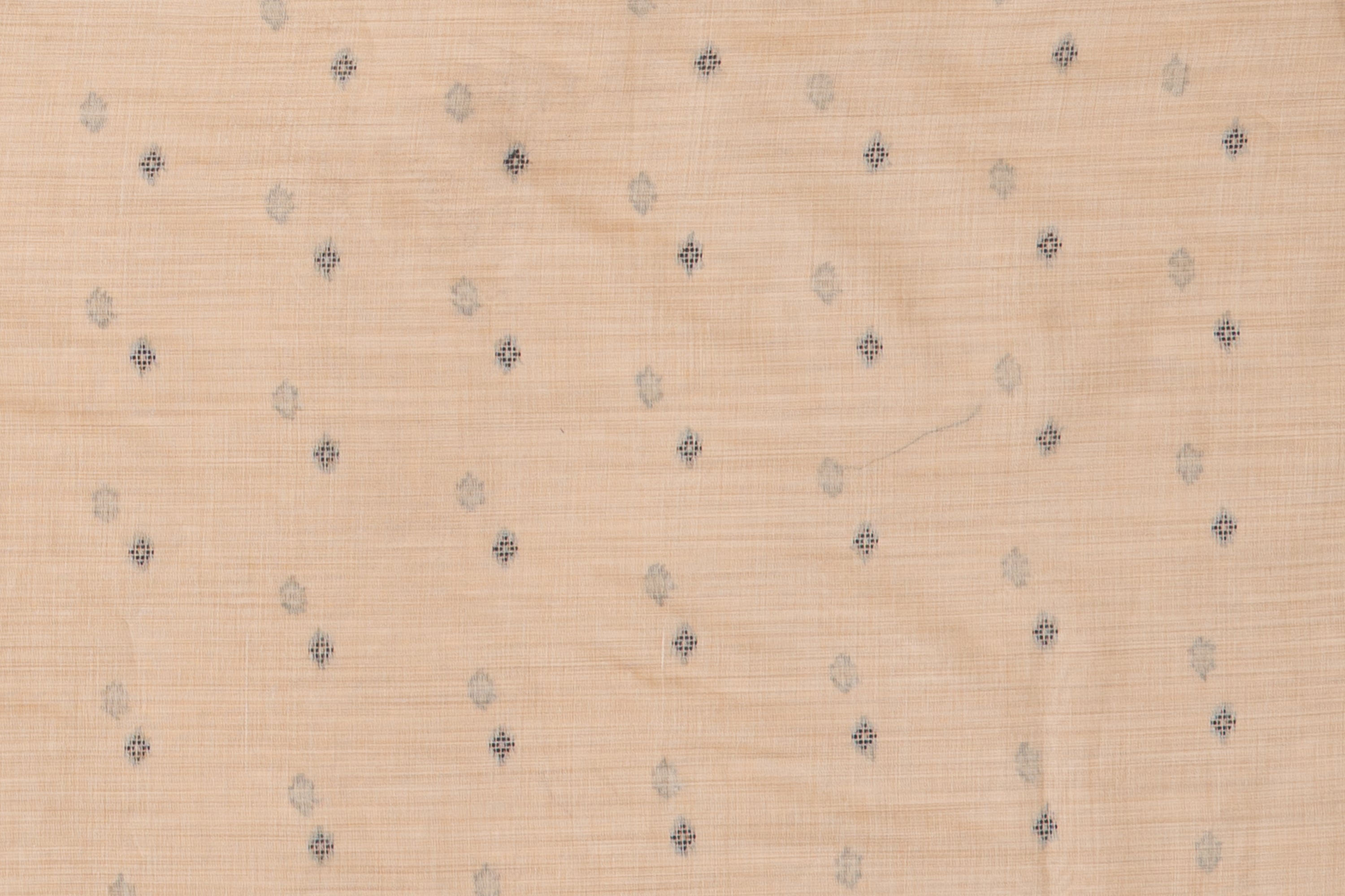 Earthy Brown Cotton Saree with Geometric Hīraka butti and Pallu