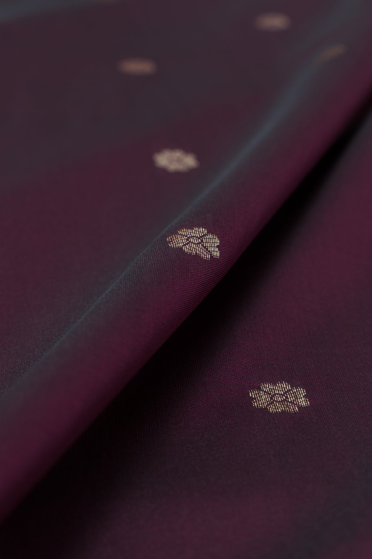 Wine Apurva Silk Paithani Saree with Sitaara butti, Muniya border and Resham threadwork Floral Pallu