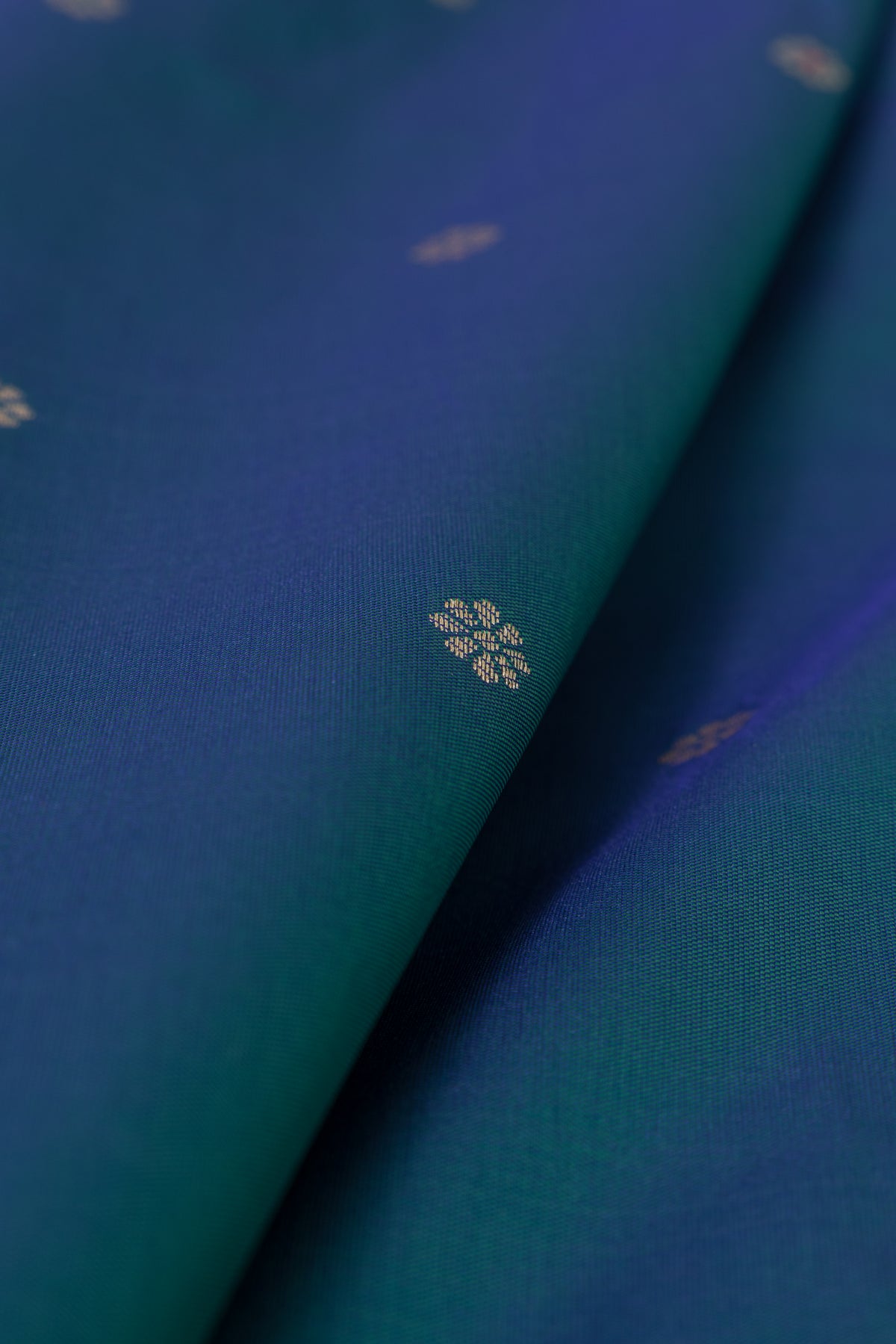 Morpankhi Blue Apurva Silk Paithani Saree with Star Meena butti, and Rajhans Pallu