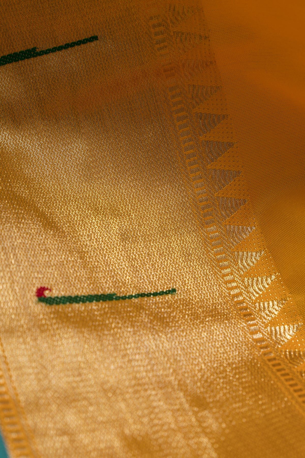 Haldi Yellow Katan Silk Paithani Saree with Rose Meena butti, Munya border and Brocade blouse