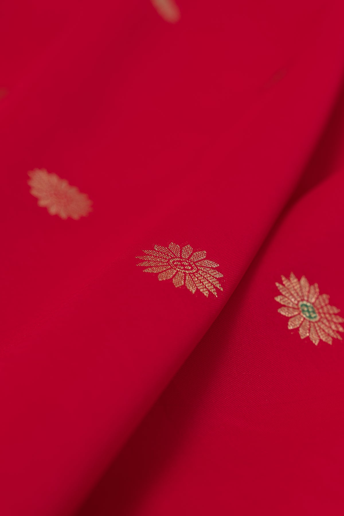 Royalty Red Katan Silk Paithani Saree with Meena butti, Muniya border and Dvi-Mayūra Vrikṣa