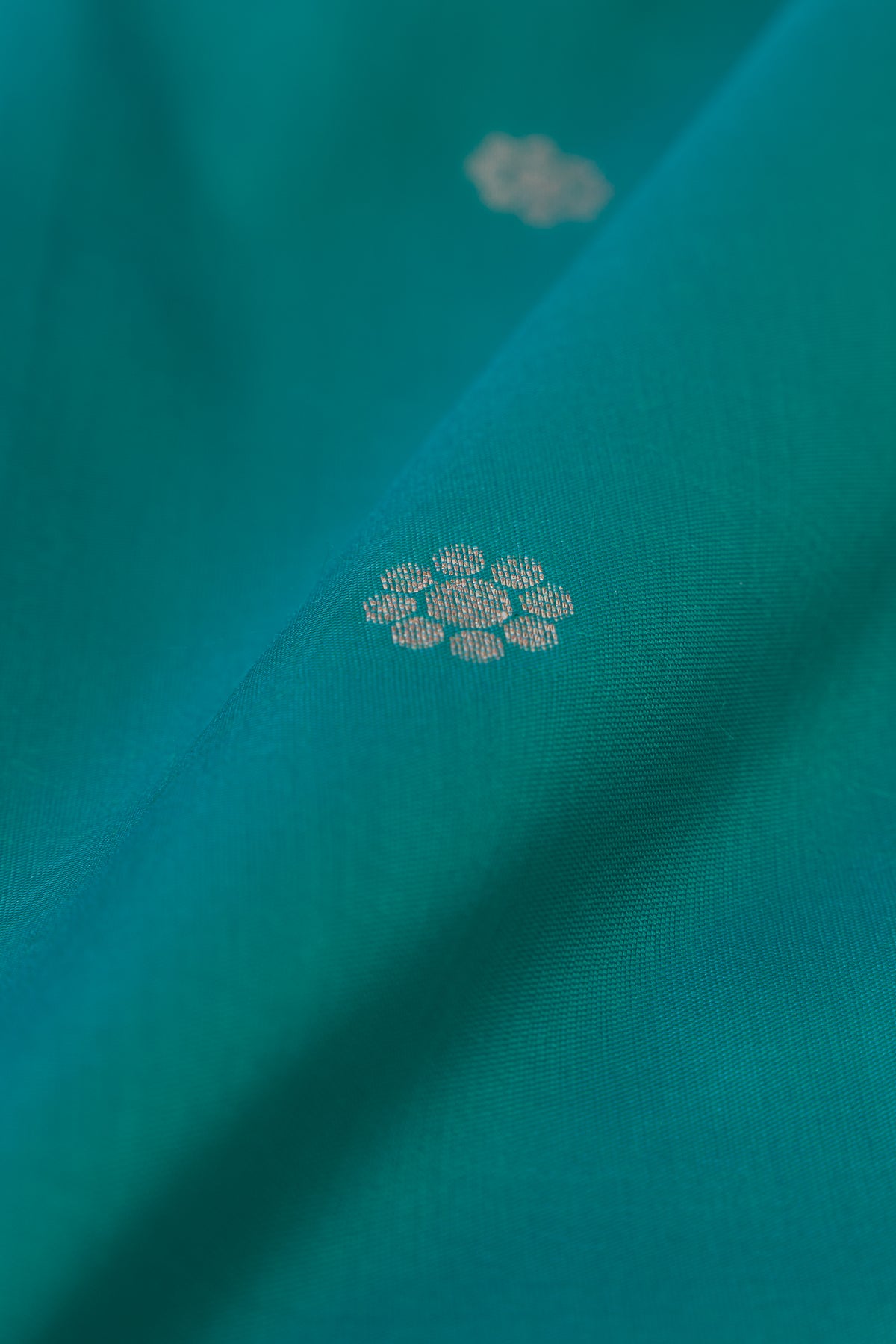 Sea Green Apurva Silk Paithani Saree with Triple Muniya border and Lotus Pallu