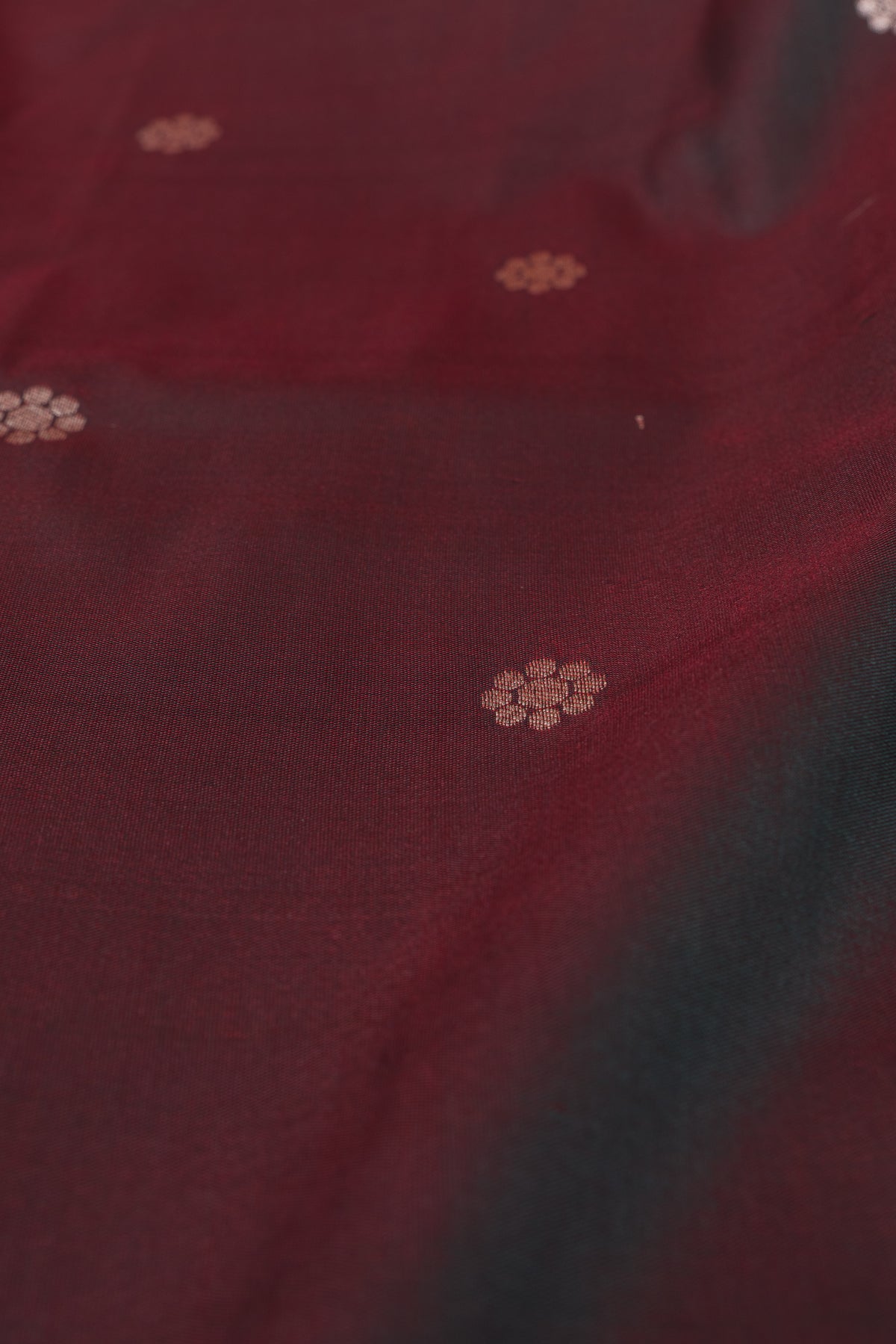 Chocolate Brown Apurva Silk Paithani Saree with Triple Muniya border and Lotus Pallu