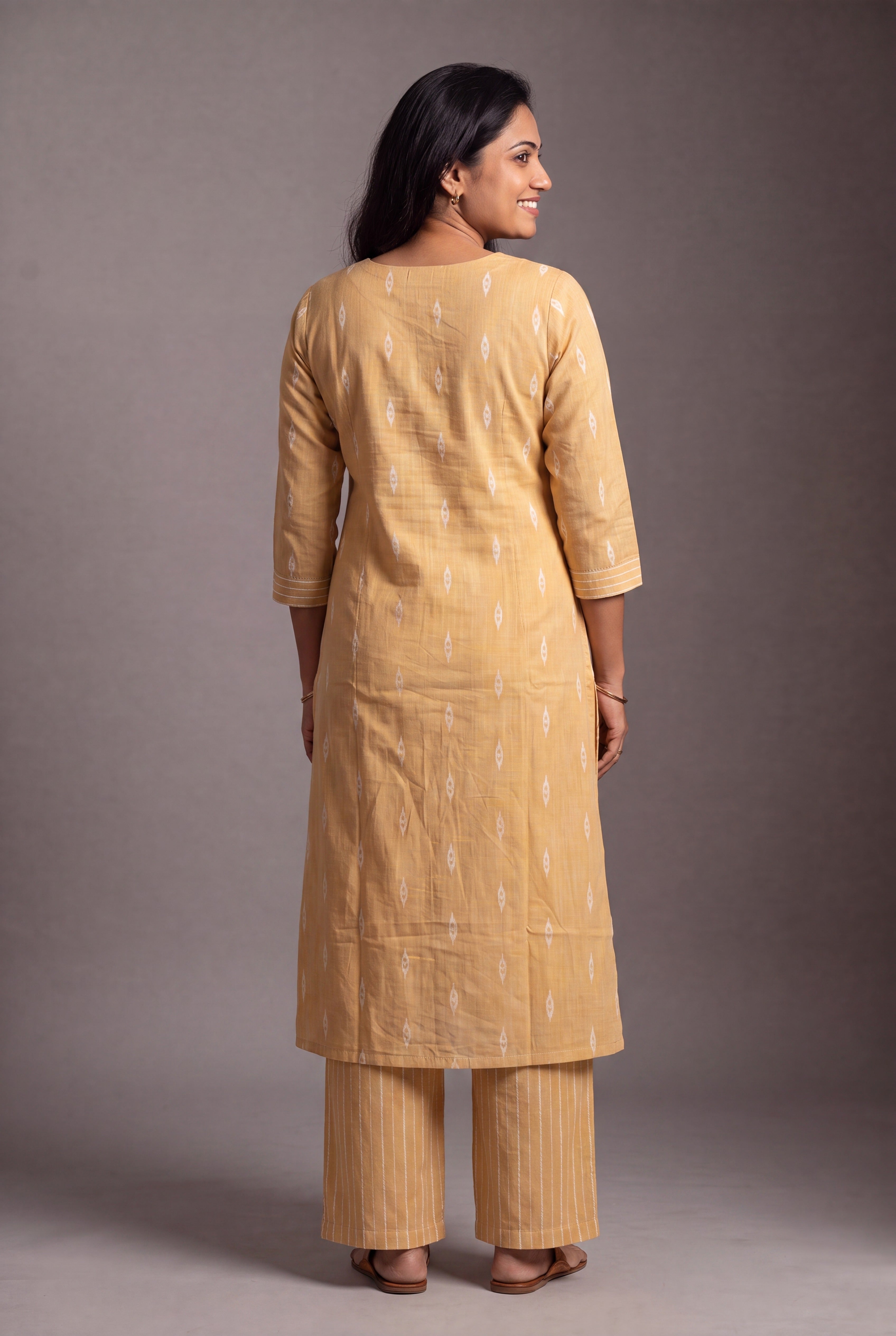 Butter Yellow Bhāgya Co-ord Set