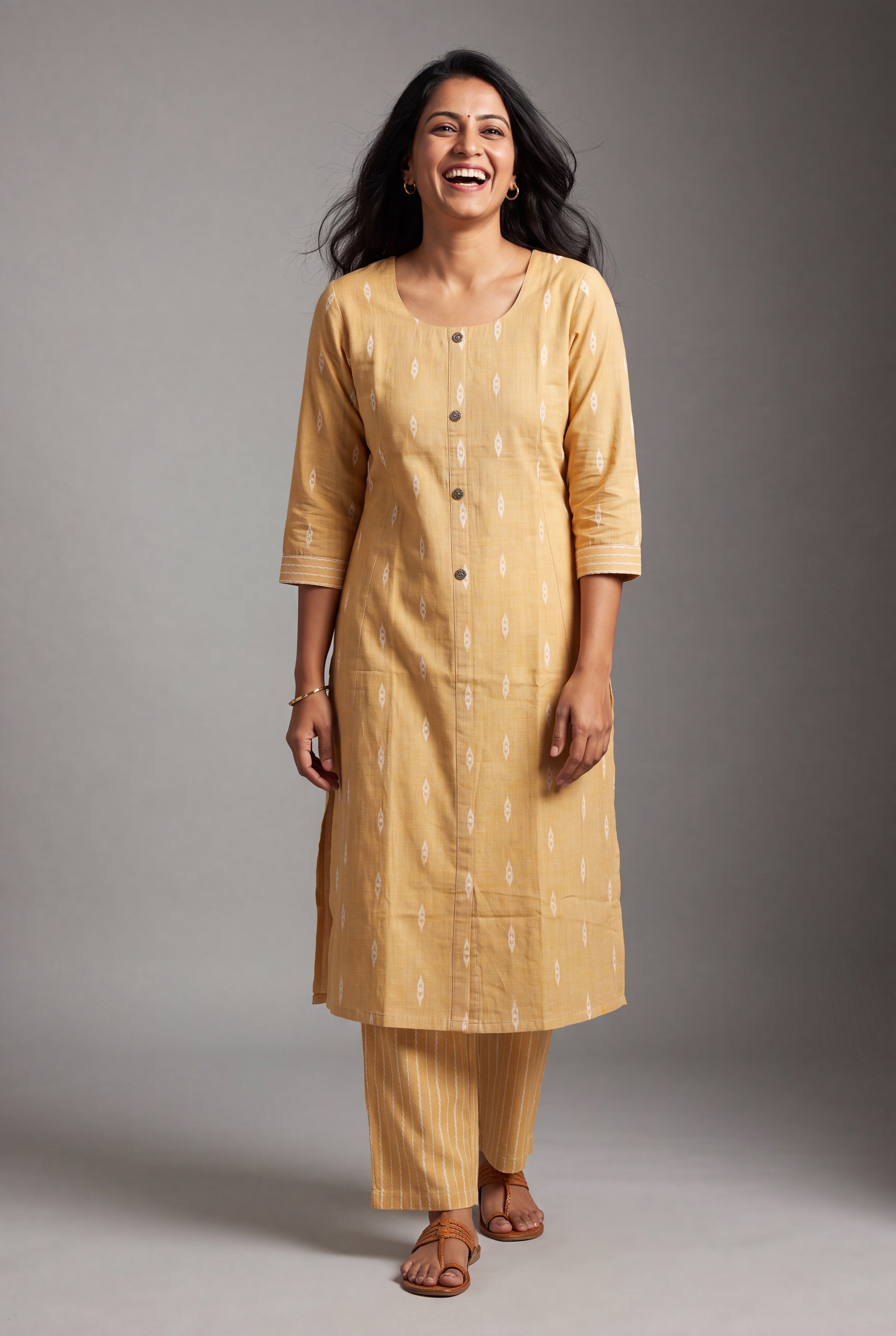 Butter Yellow Bhāgya Co-ord Set