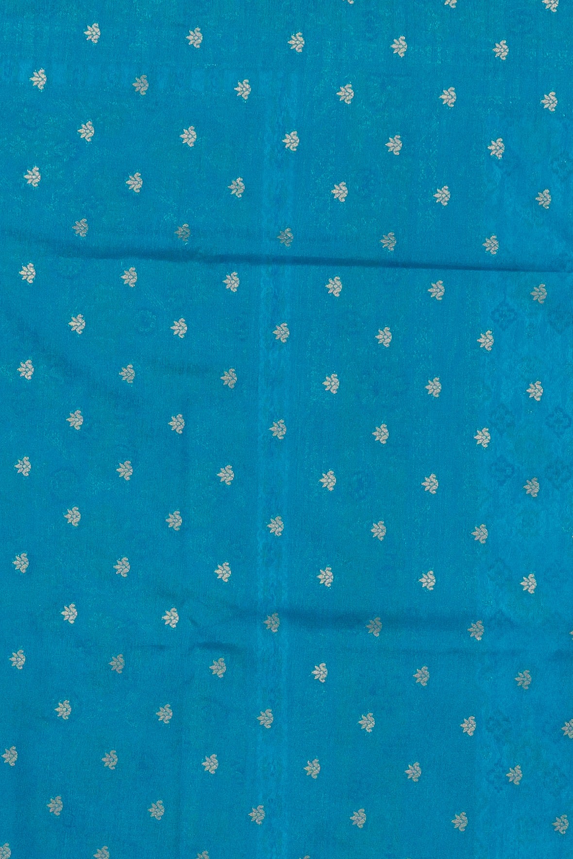 Chintamani Blue Tussar Silk Patola Saree with Resham Threadwork Pallu