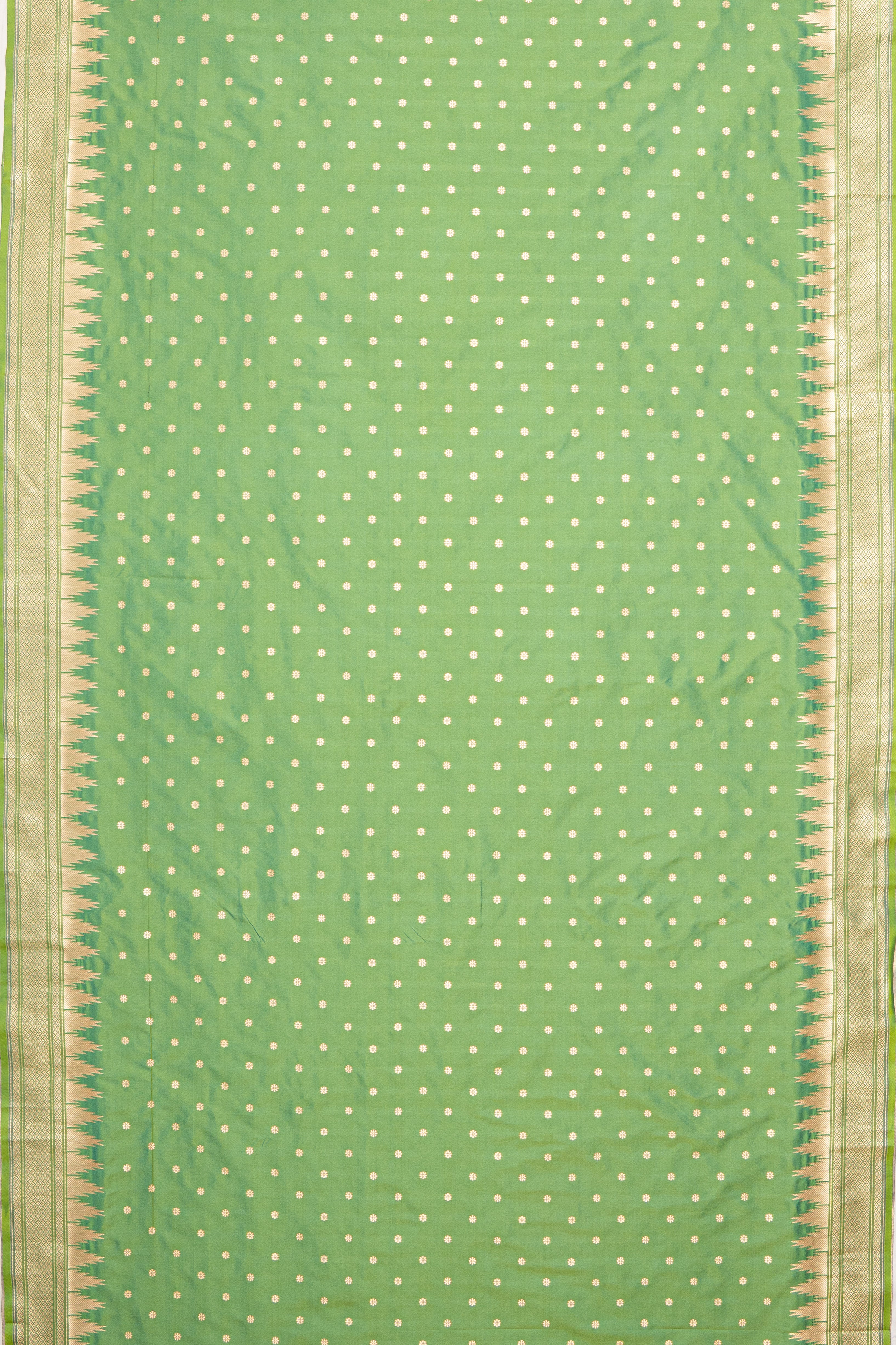 Green Katan Silk Paithani Saree with Irkal border