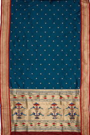 Blue Apurva Silk Paithani Saree