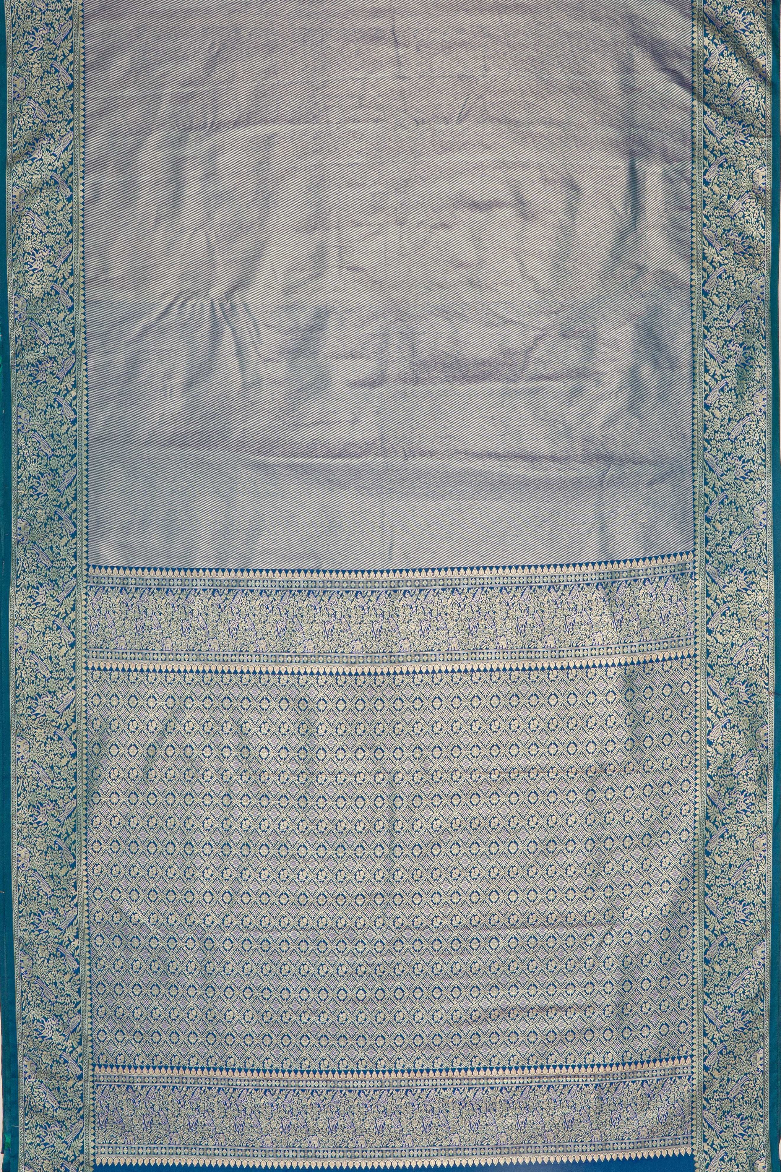 Blue Tissue Silk Saree