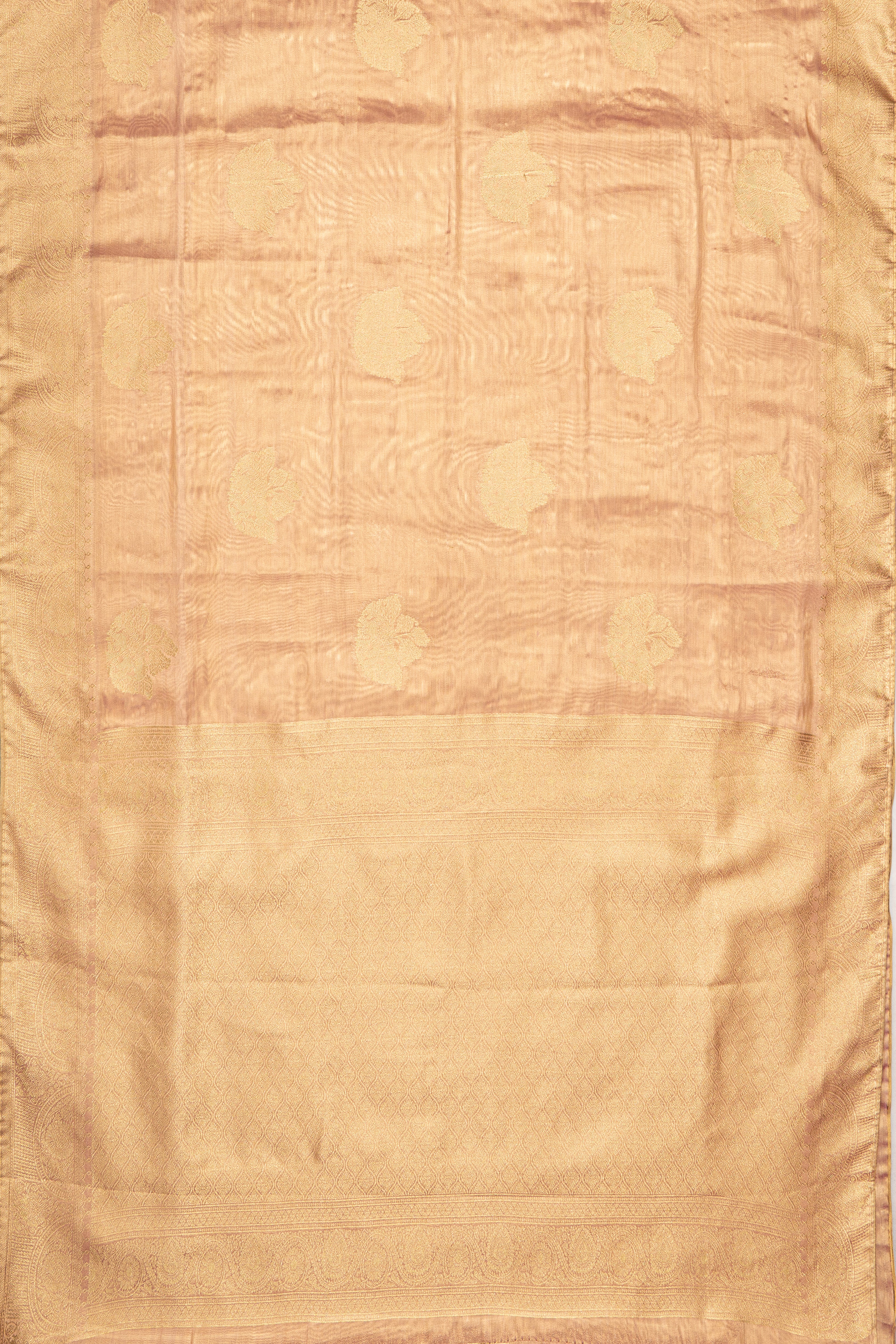 Pastel Pink Tissue Silk Kanjivaram Saree