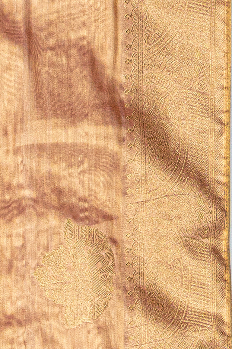 Pastel Pink Tissue Silk Kanjivaram Saree