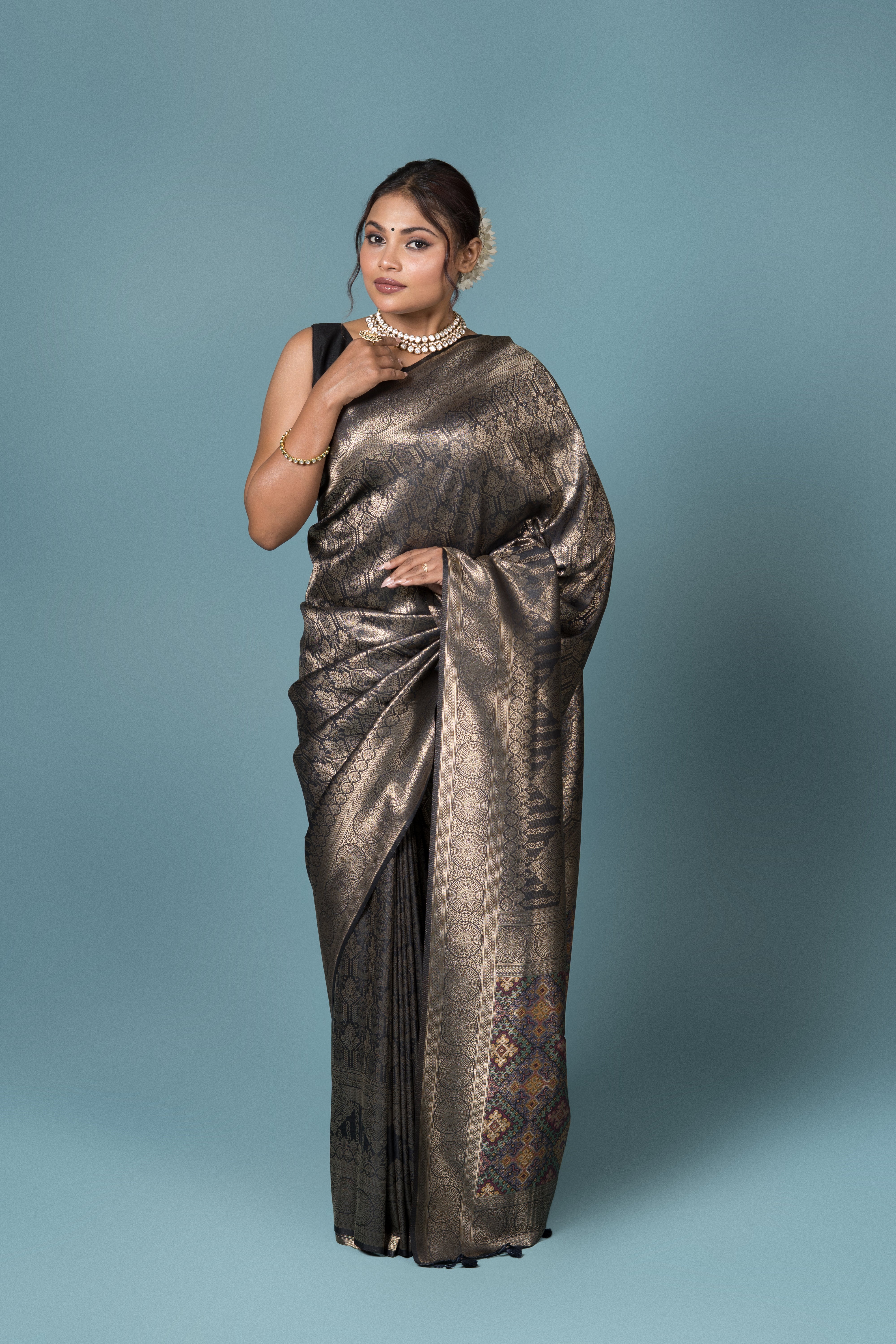 Black Soft Silk Saree