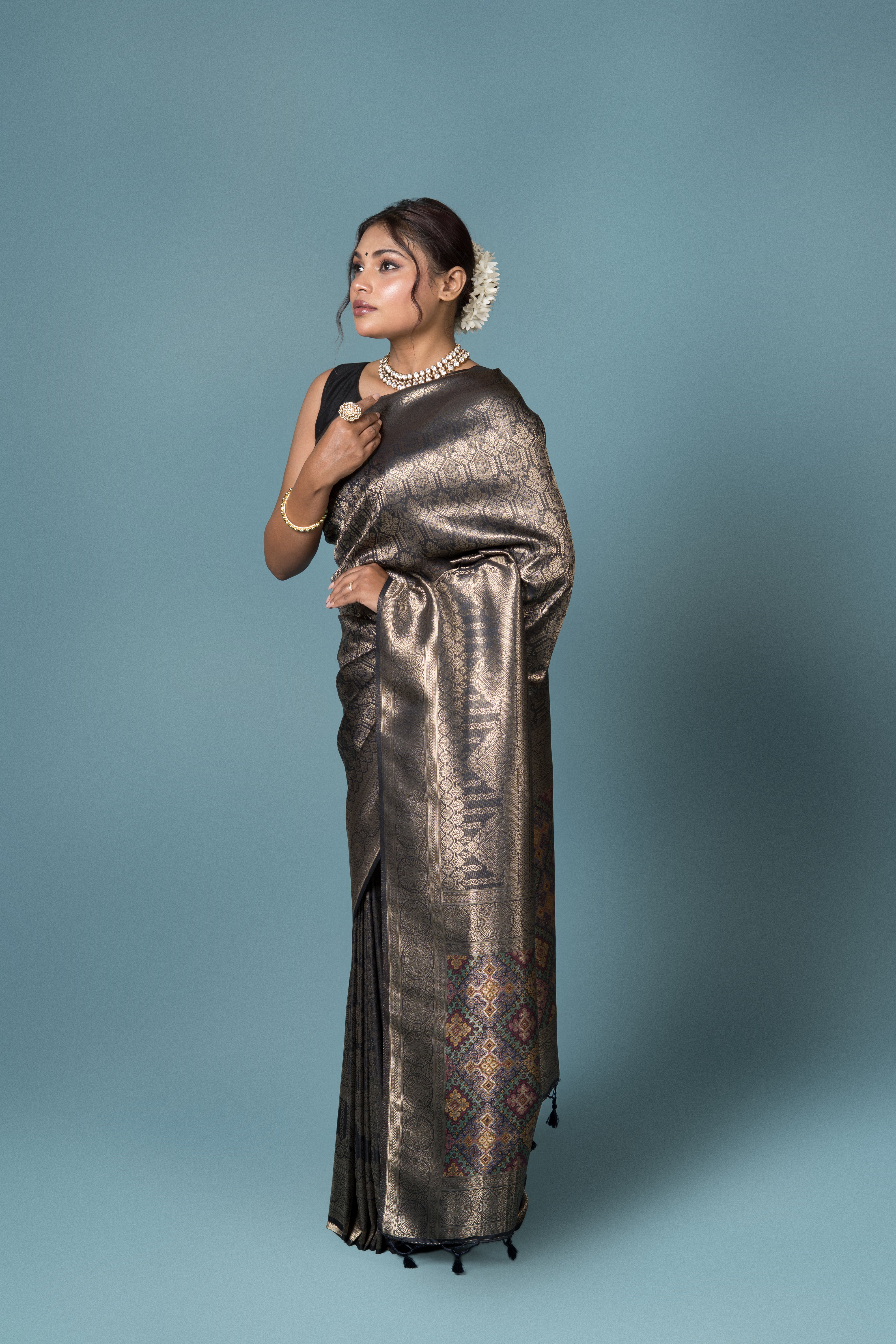 Black Soft Silk Saree