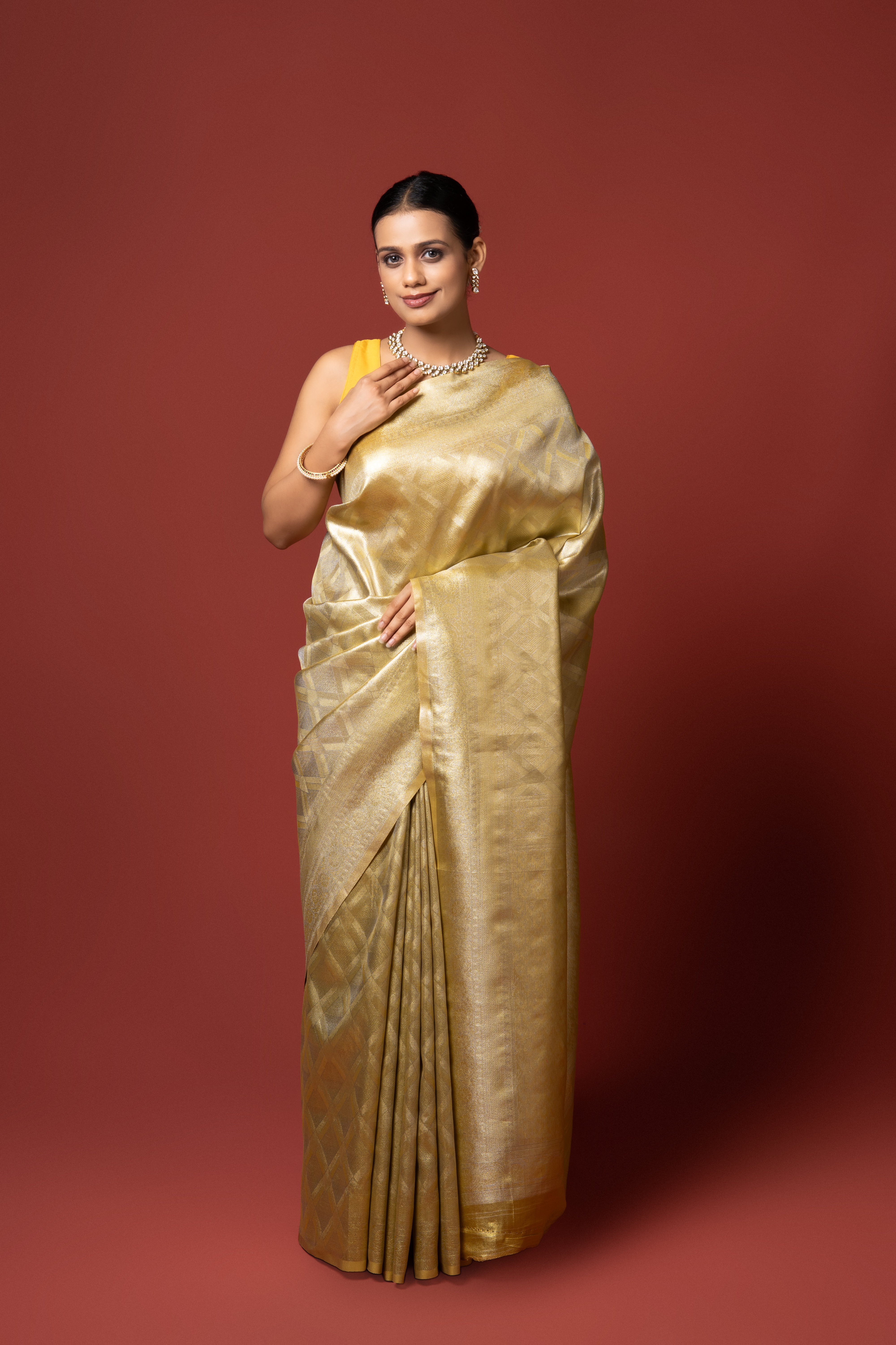 Gold Tissue Silk Saree