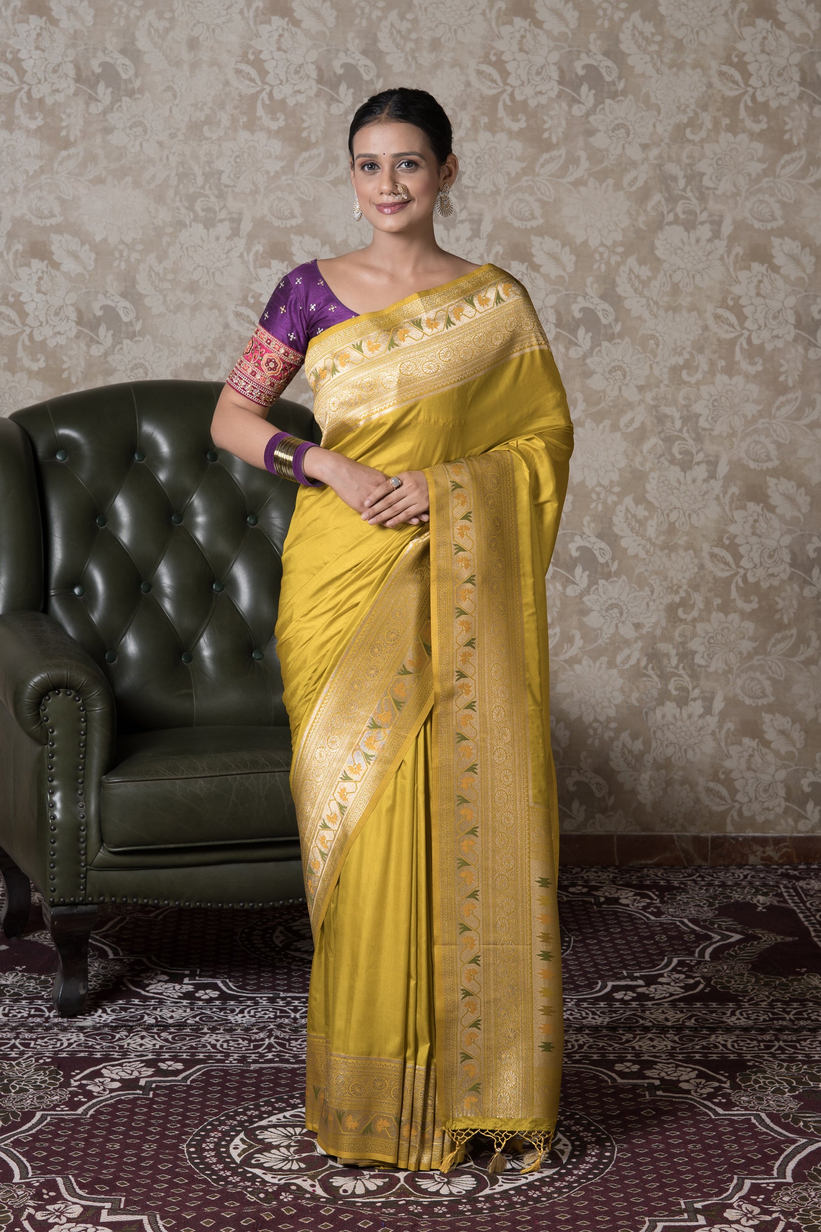 Yellow Soft Silk Saree