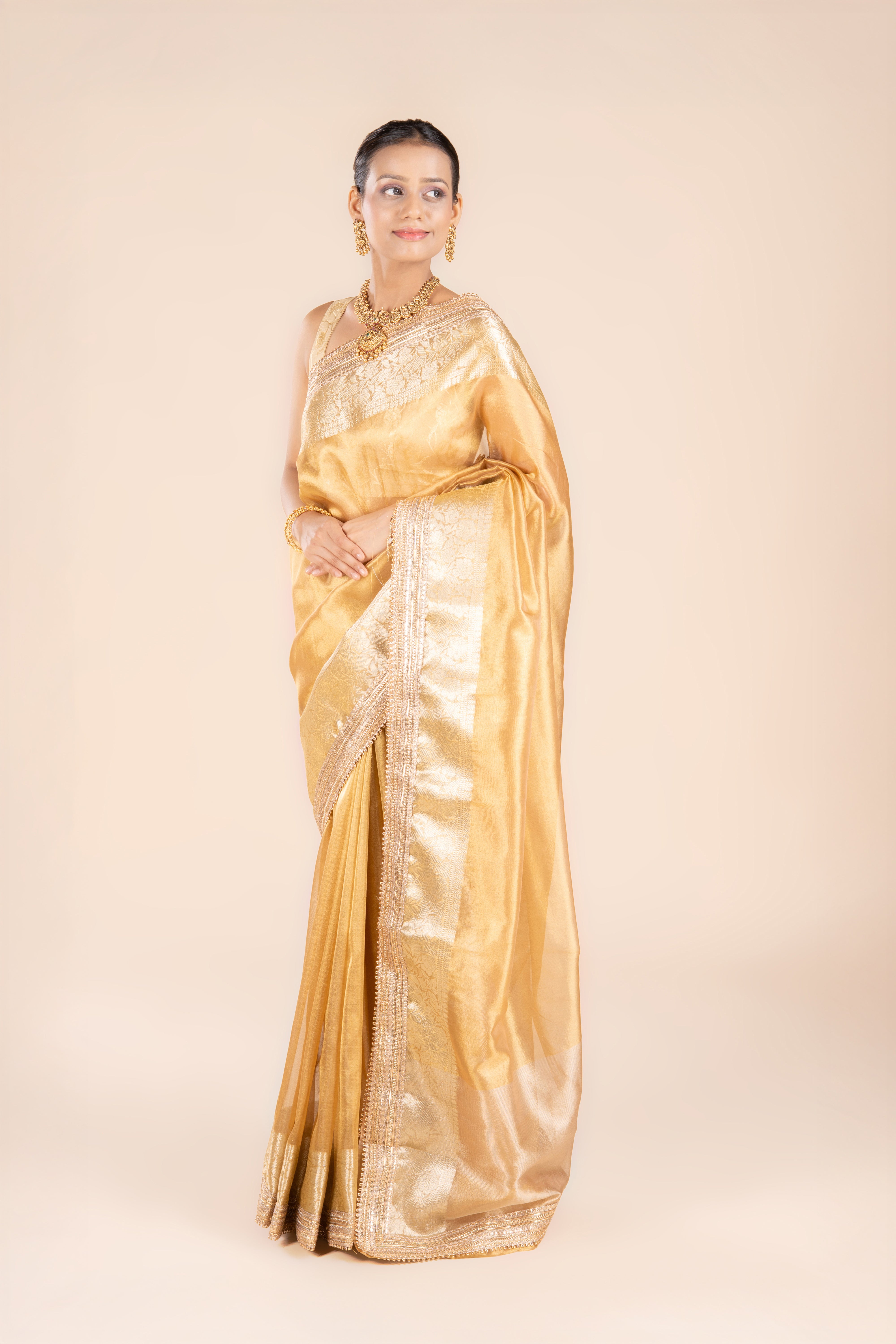 Gold Tissue Silk Saree