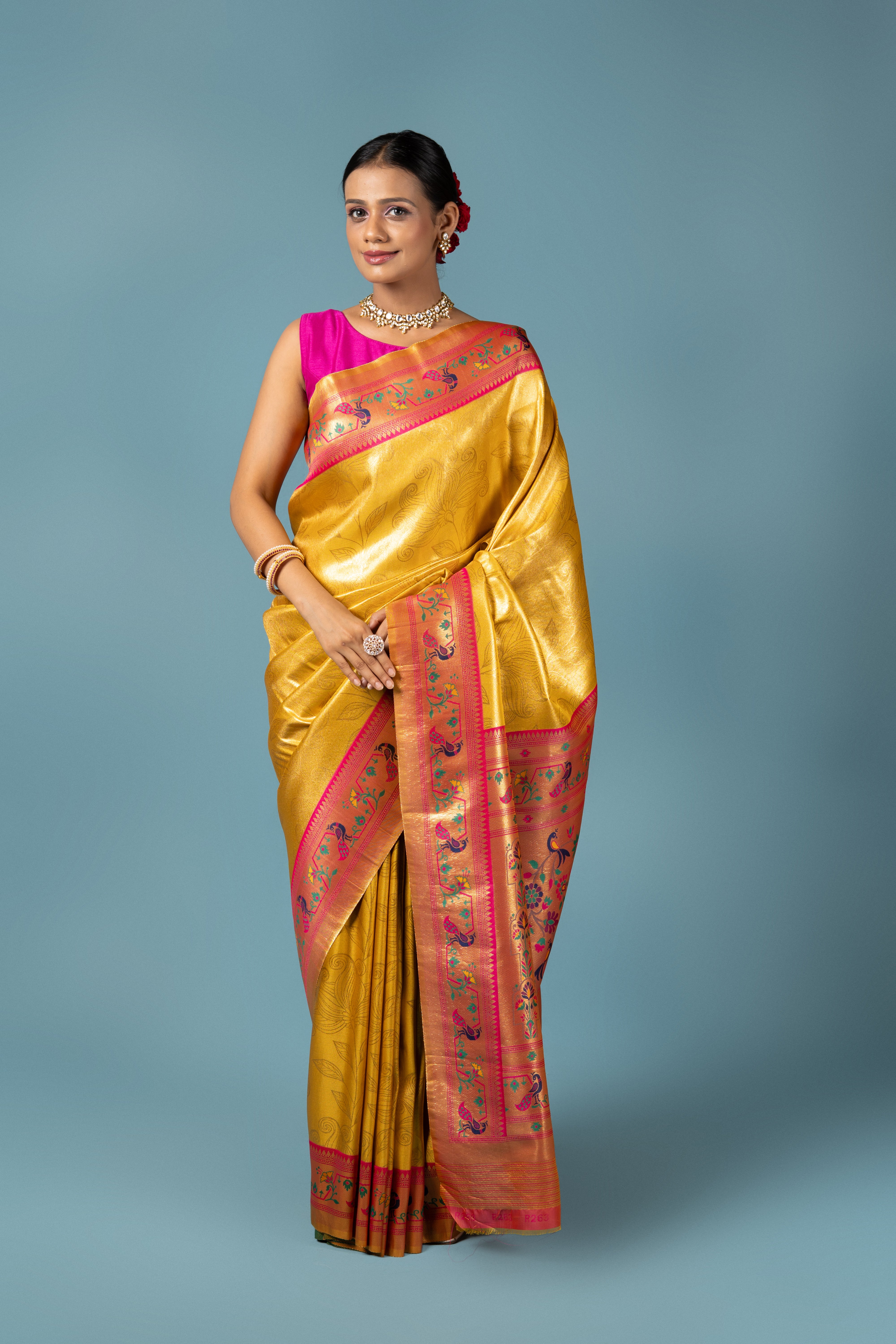 Gold Tissue Silk Saree