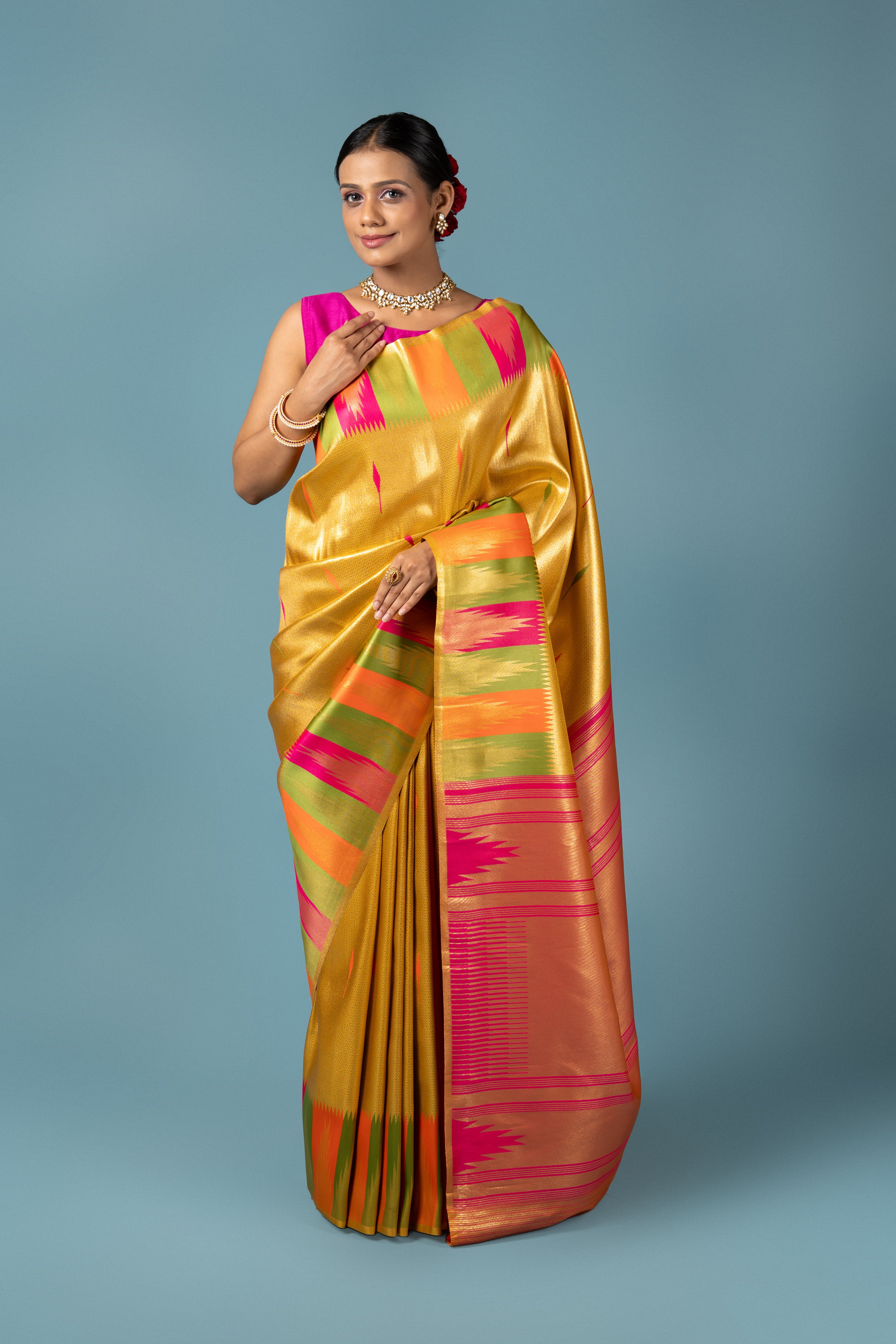 Gold Tissue Silk Saree