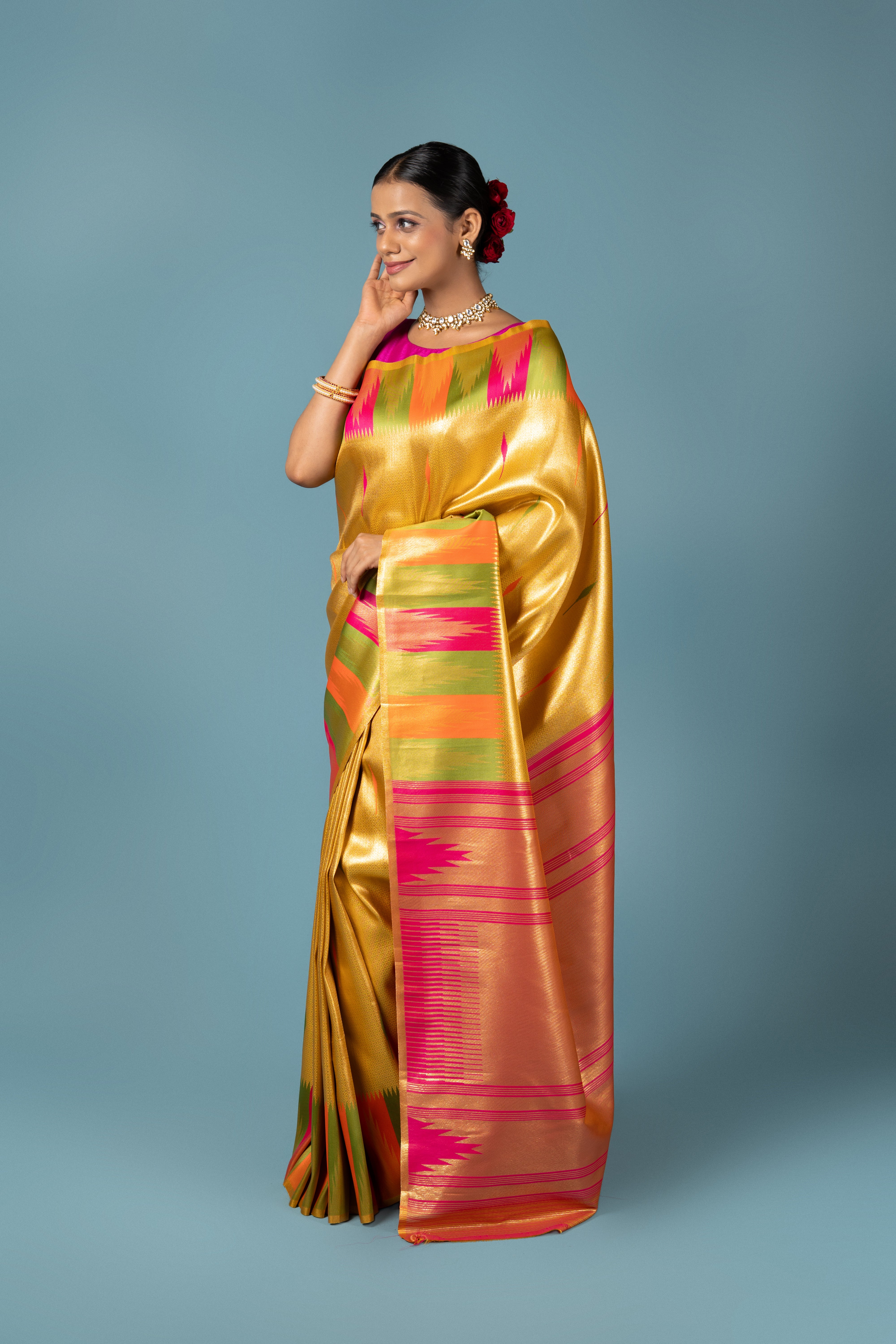 Gold Tissue Silk Saree