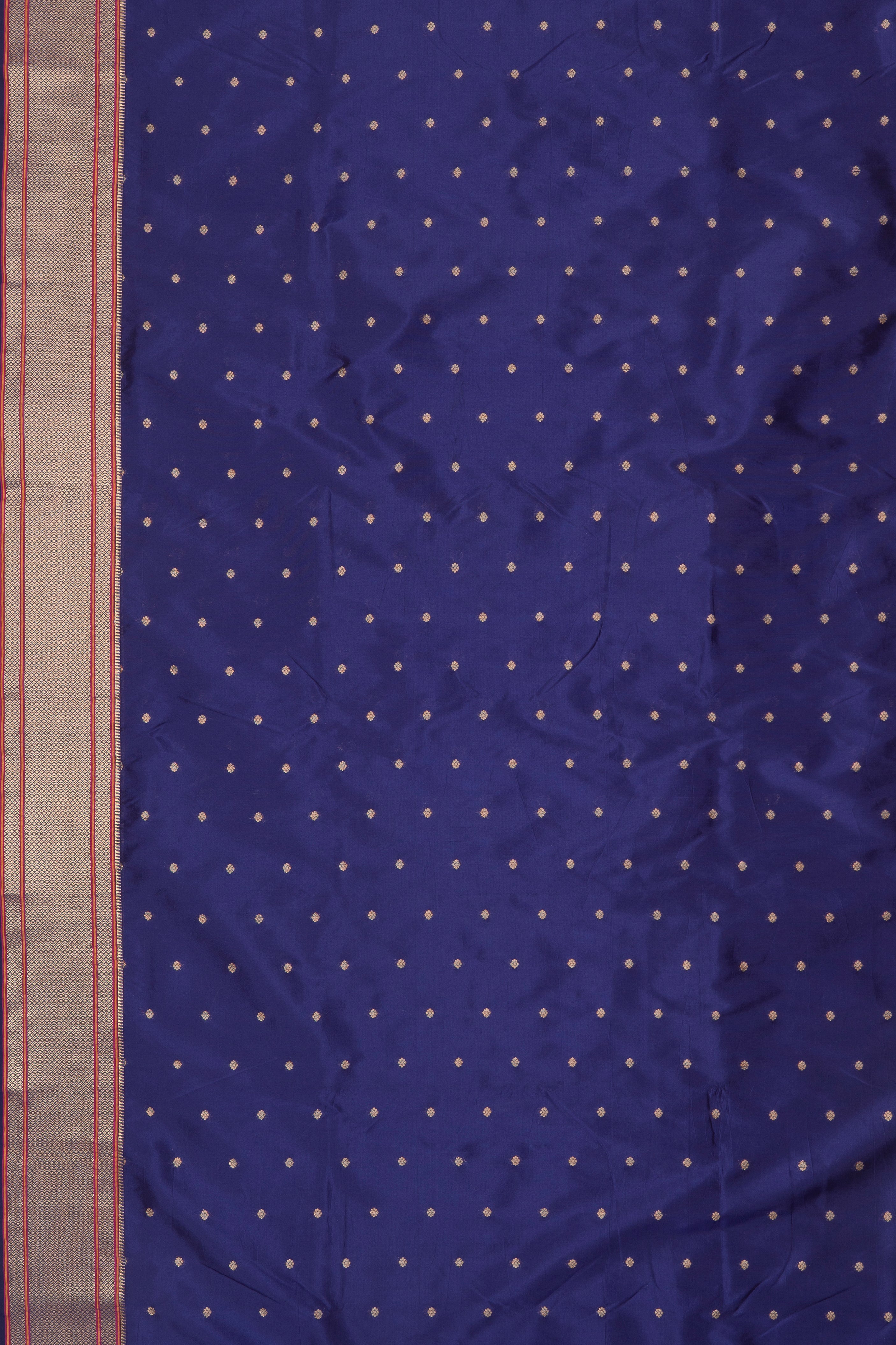 Maharani Purple Apurva Silk Paithani Saree with Chattai Border, Multi Pallu and Self Blouse