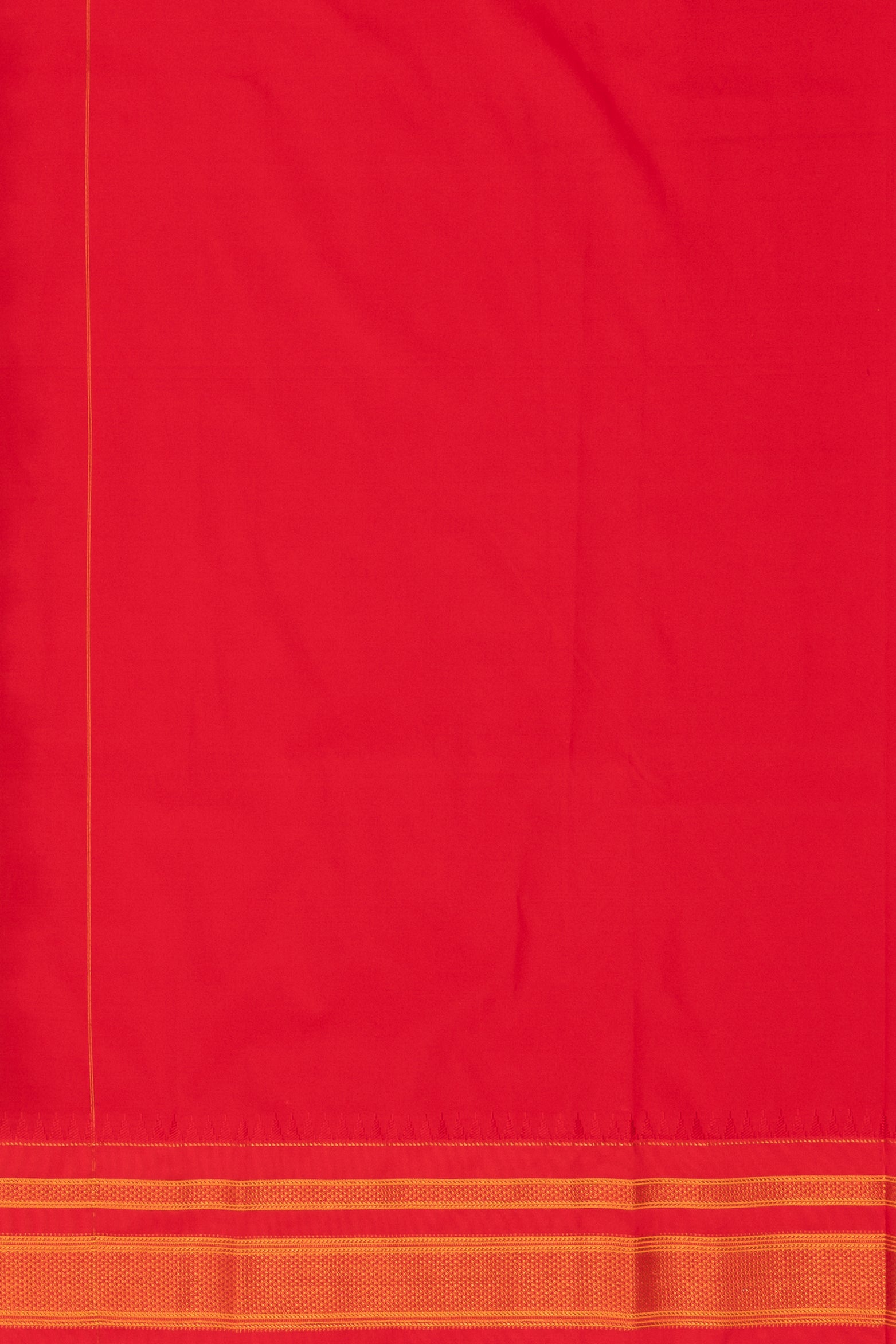 Peacock Blue Apurva Silk Irkal Saree with Contrast Red border