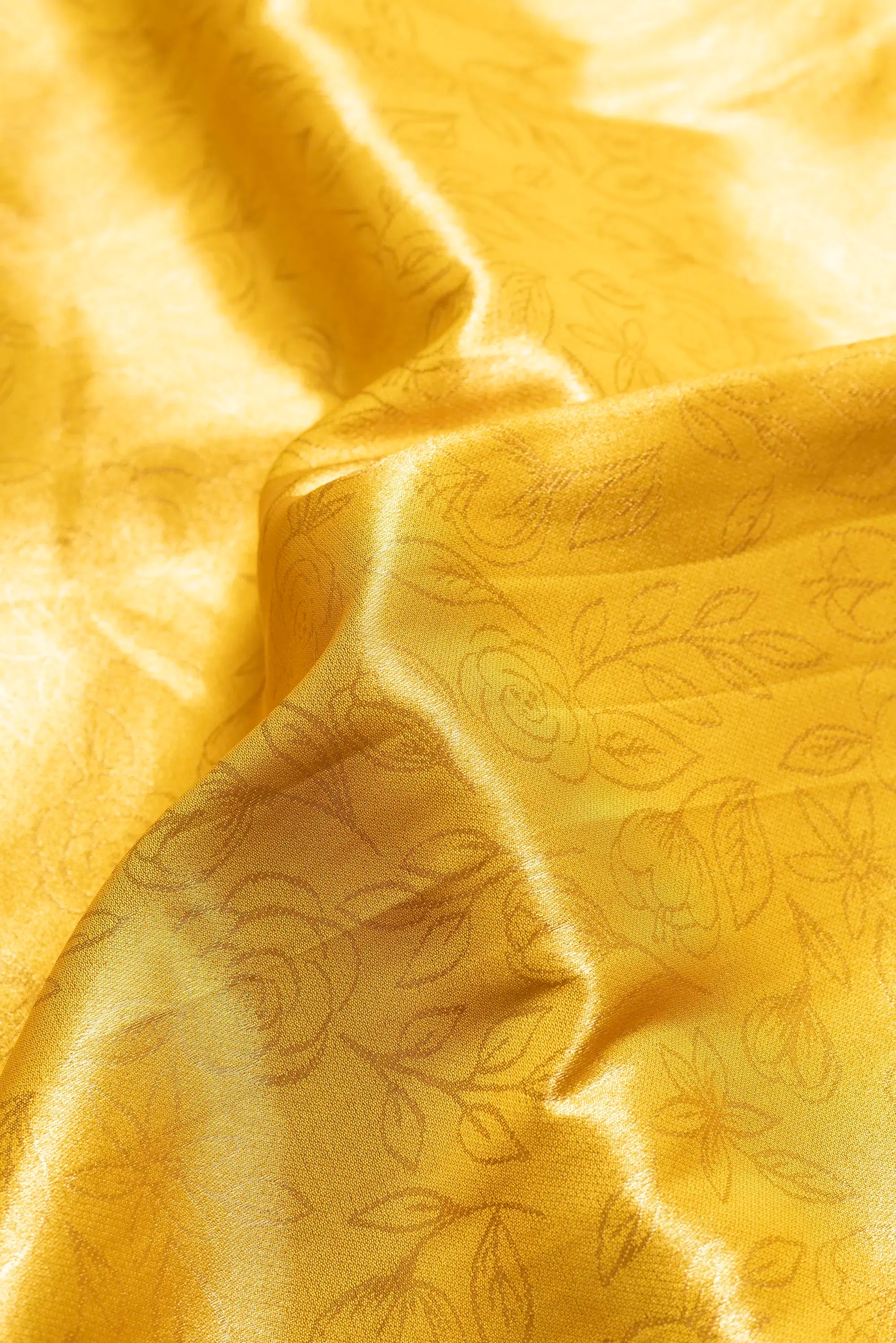 Gold Tissue Silk Paithani with Stonework on Pallu and Border