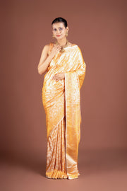 Orange Soft Silk Banarasi Saree